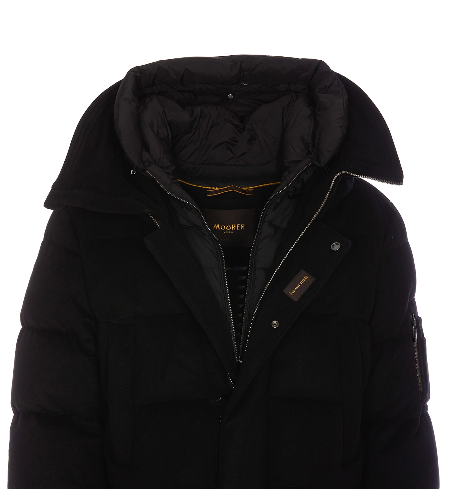 Shop Moorer Davide Heavy Jacket In Black