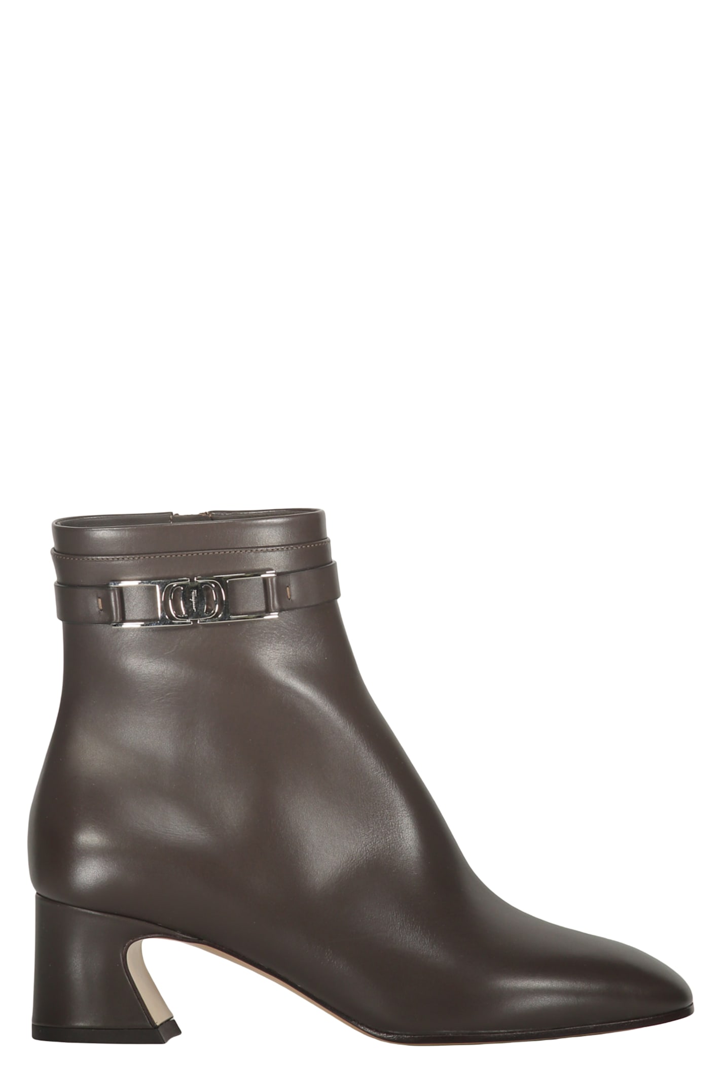 Ferragamo Woman Ankle Boots Brown Size 9.5 Calfskin In Brown