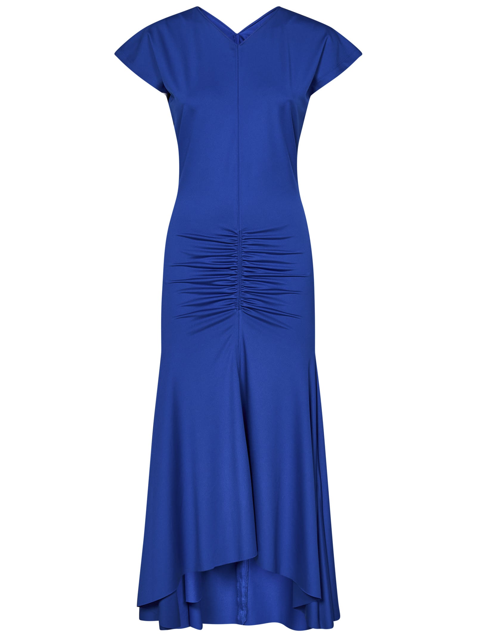 Shop Victoria Beckham Dress In Blu Elettrico