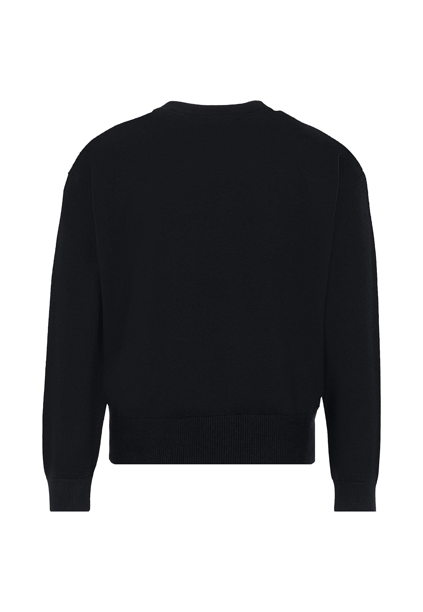 Richmond Black Sweater For Boy With Logo In Black
