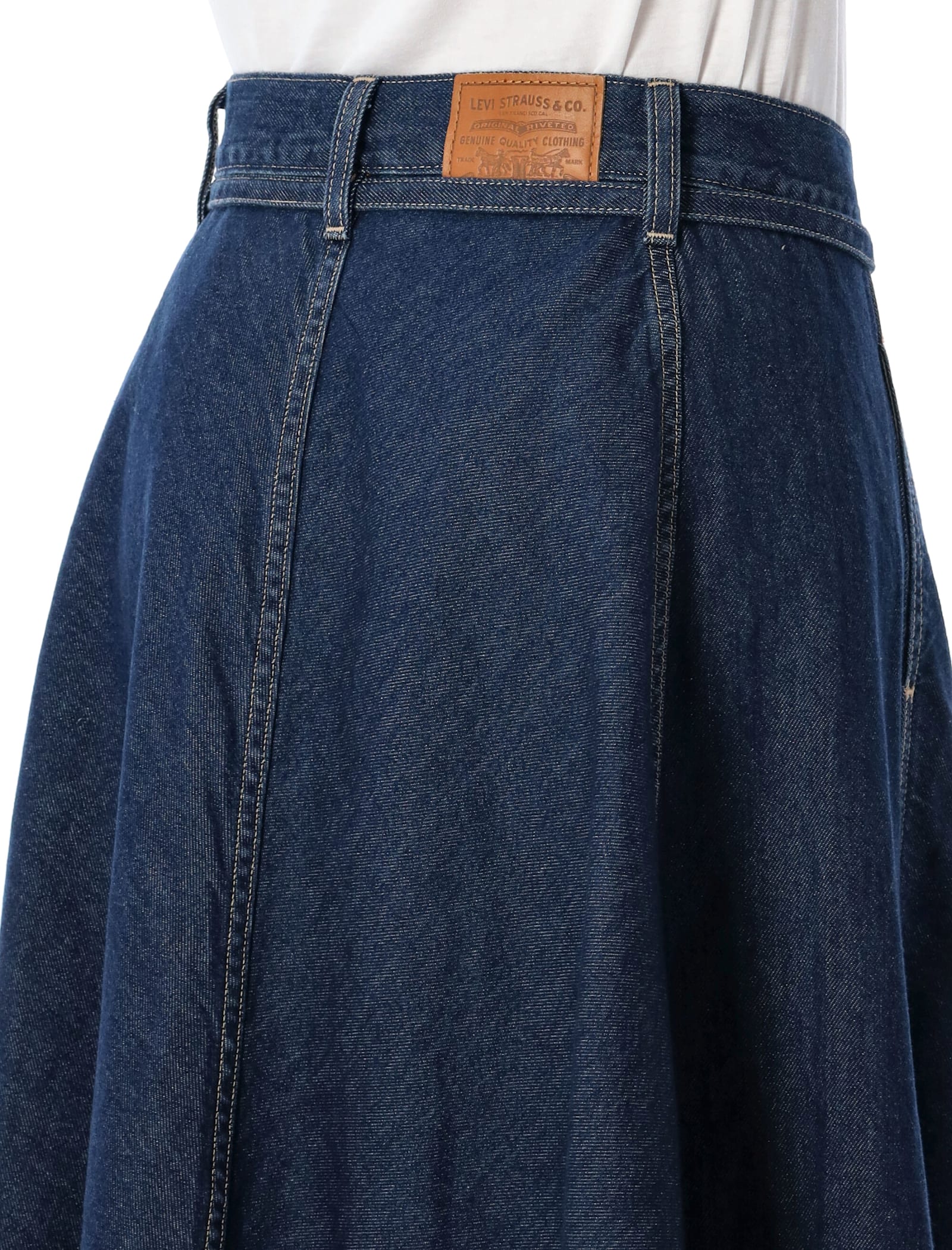 Levi's Maxi Skirt In Square Circle
