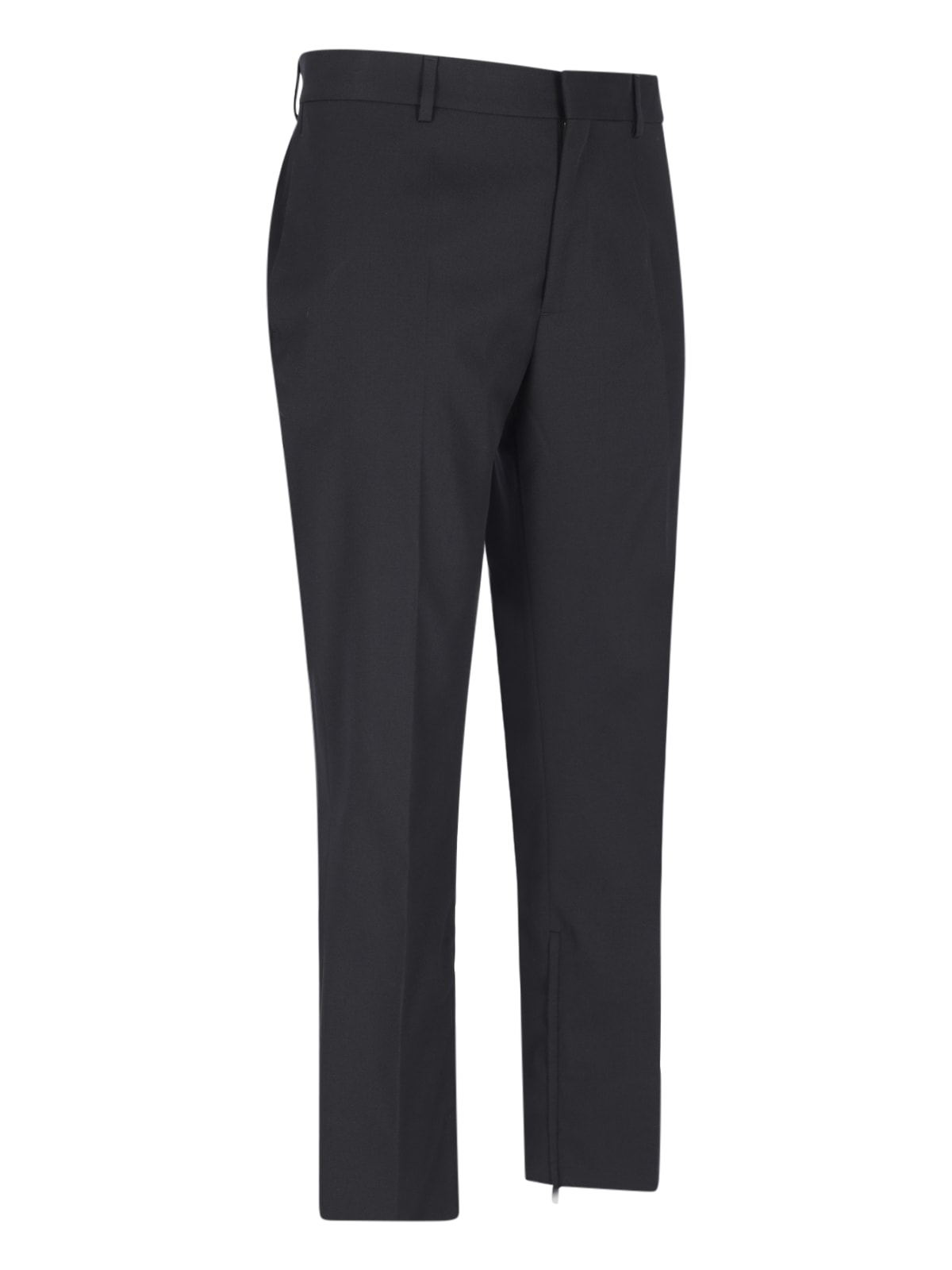 Shop Off-white Straight Pants In Black Black