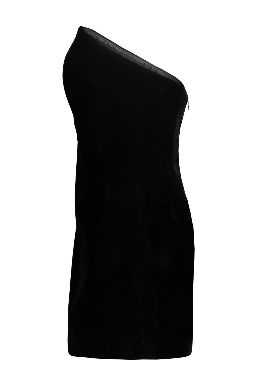 Shop Wardrobe.nyc Velvet Mini Dress In Blk Black