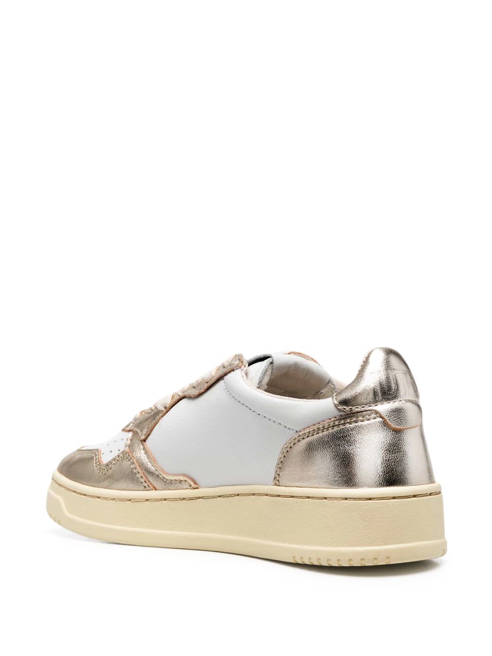 Autry Medalist Low Bicolor White Platinum Sneakers In Multi