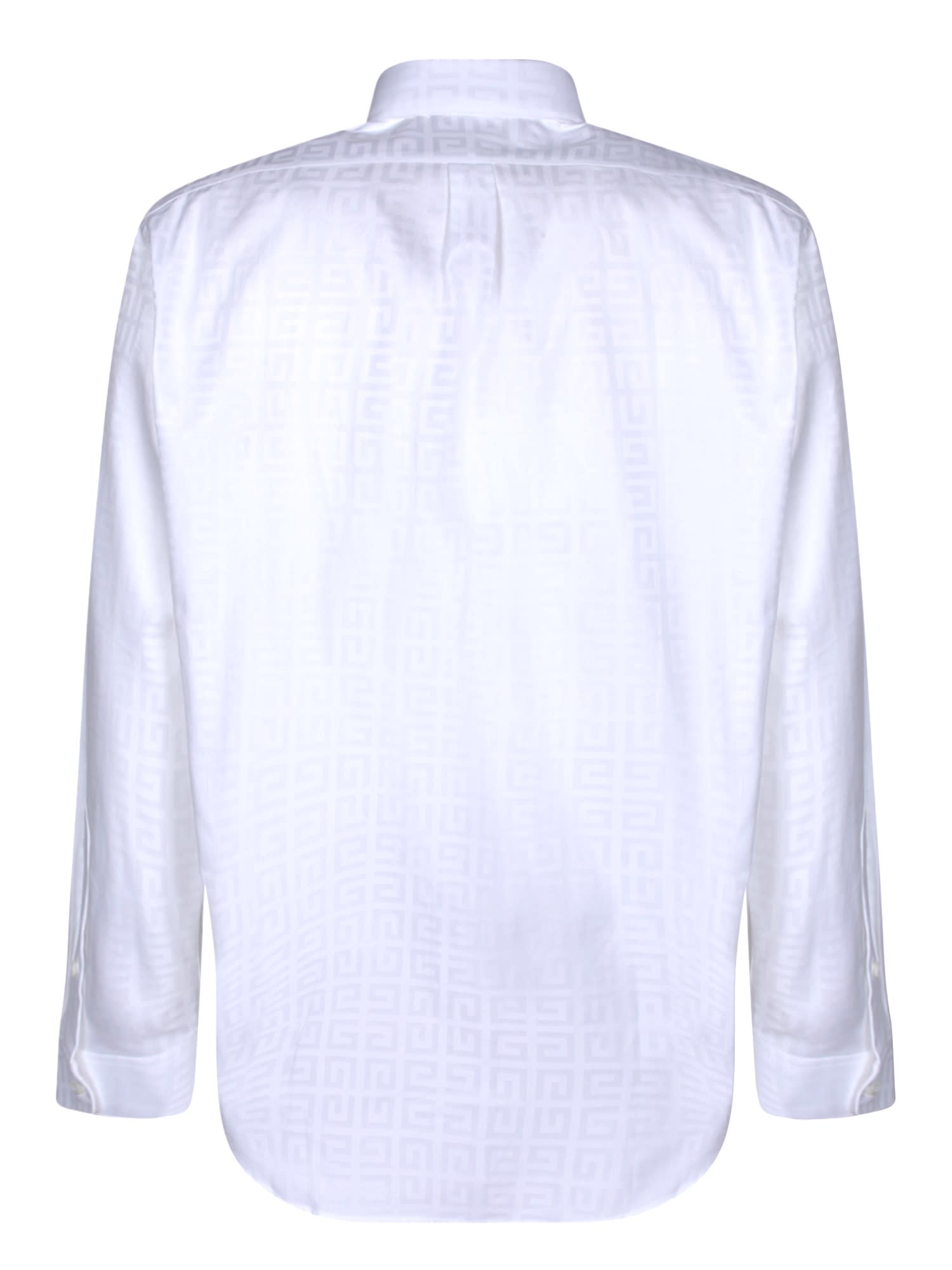 Shop Givenchy All-over Maxi Logo White Shirt