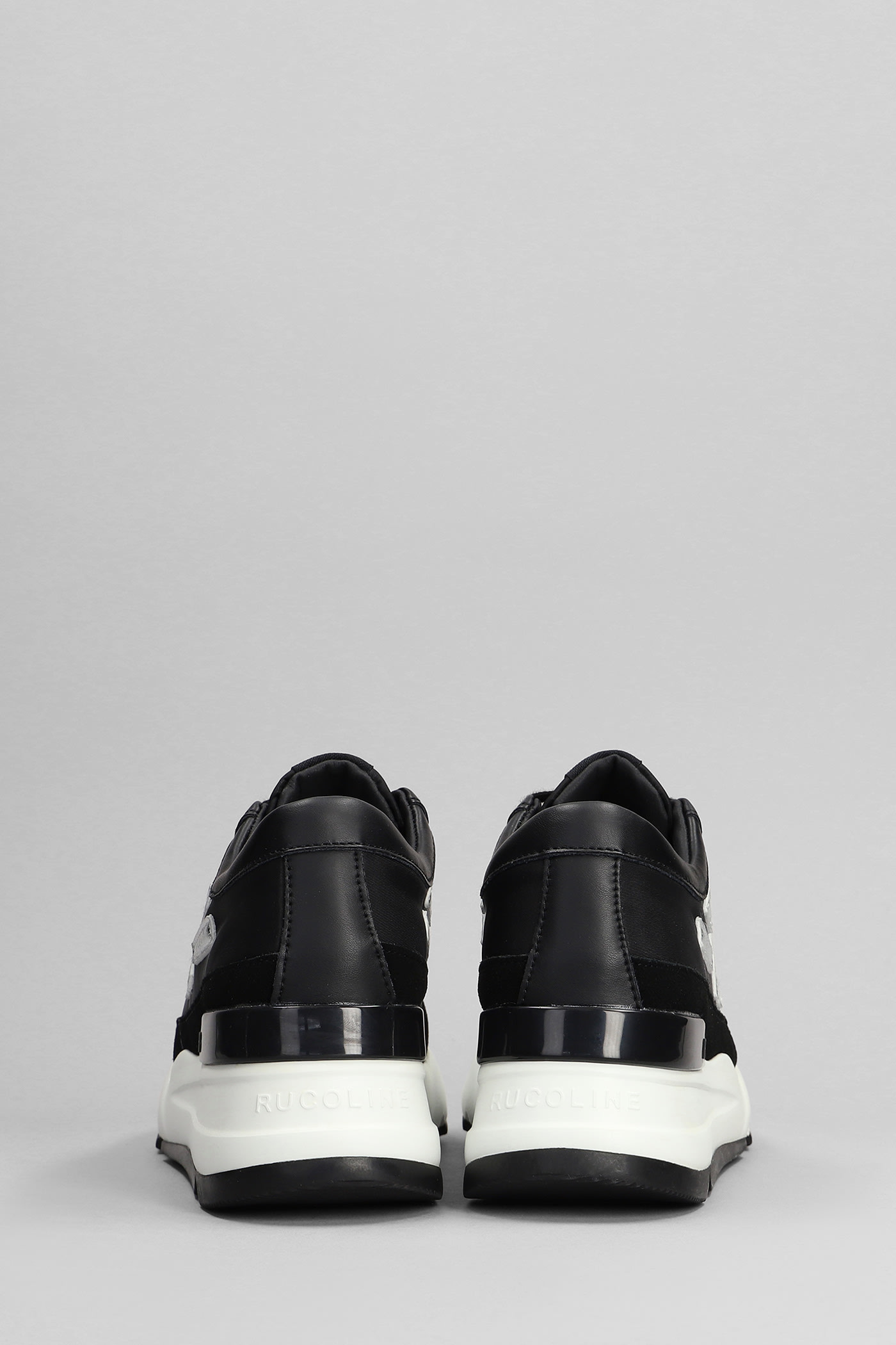 Shop Ruco Line R-evolve Sneakers In Black Suede And Leather