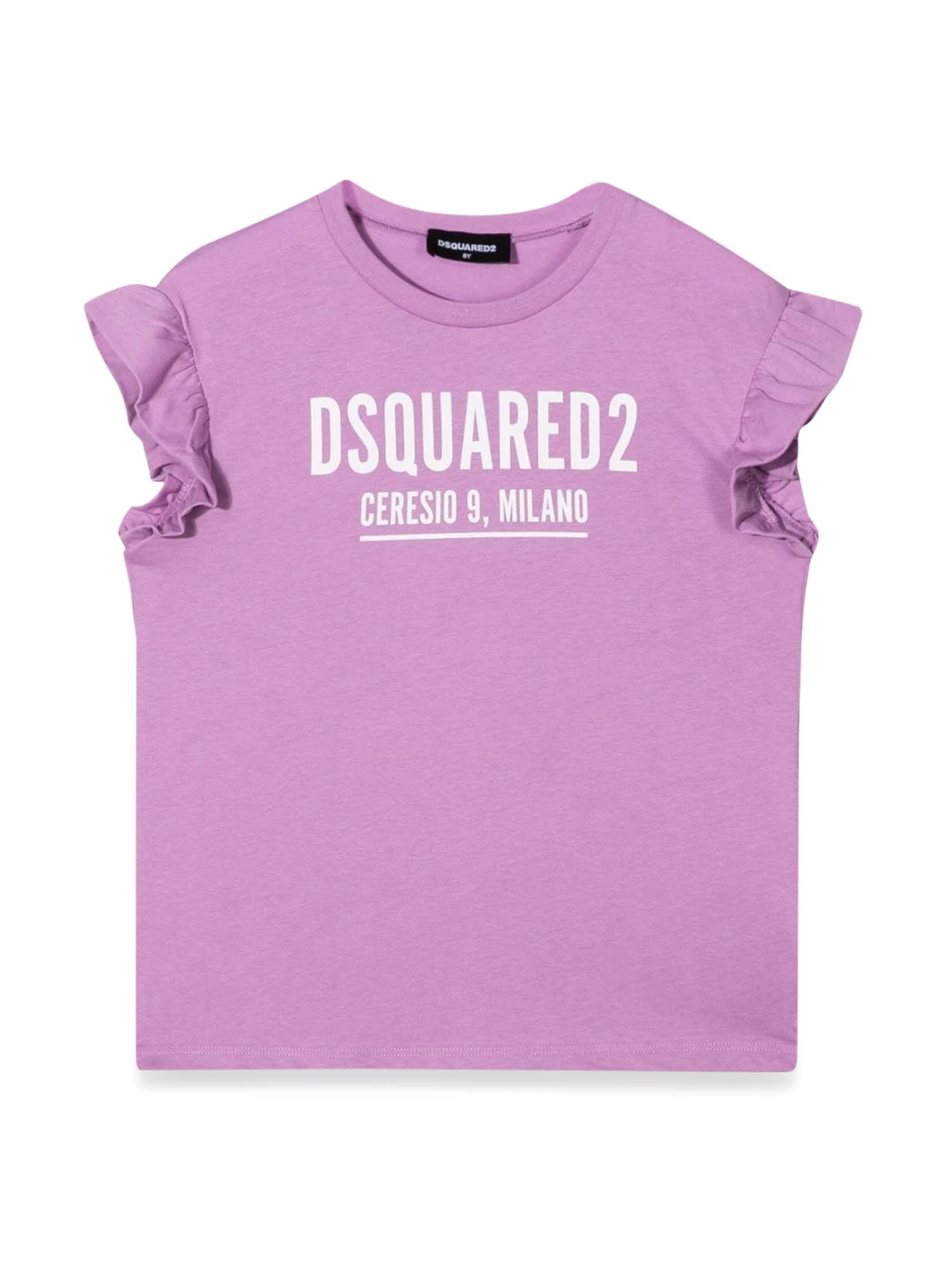 Dsquared2 Kids' Shirt In Arancione