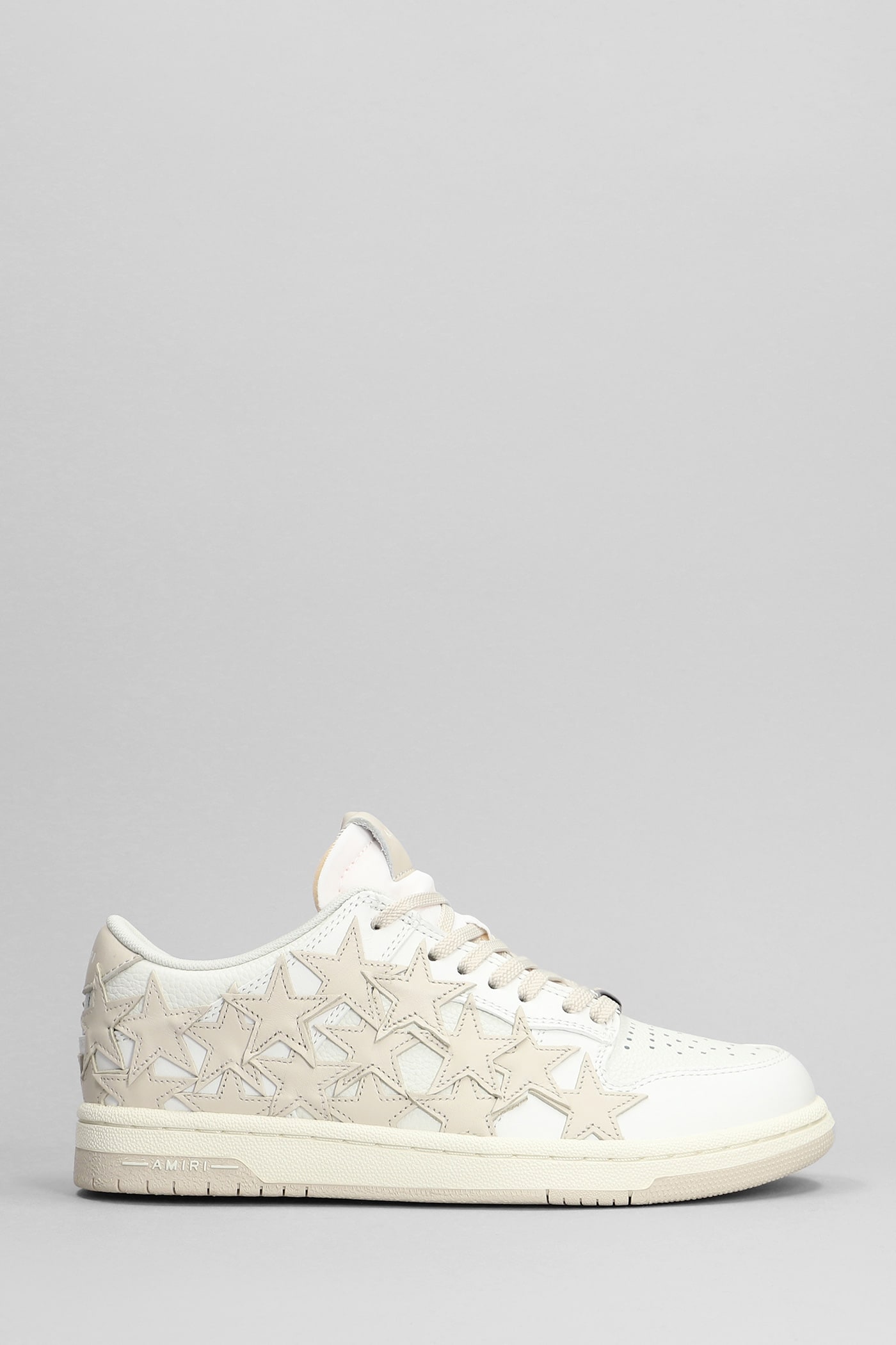Amiri Stars Low Sneakers In White Leather