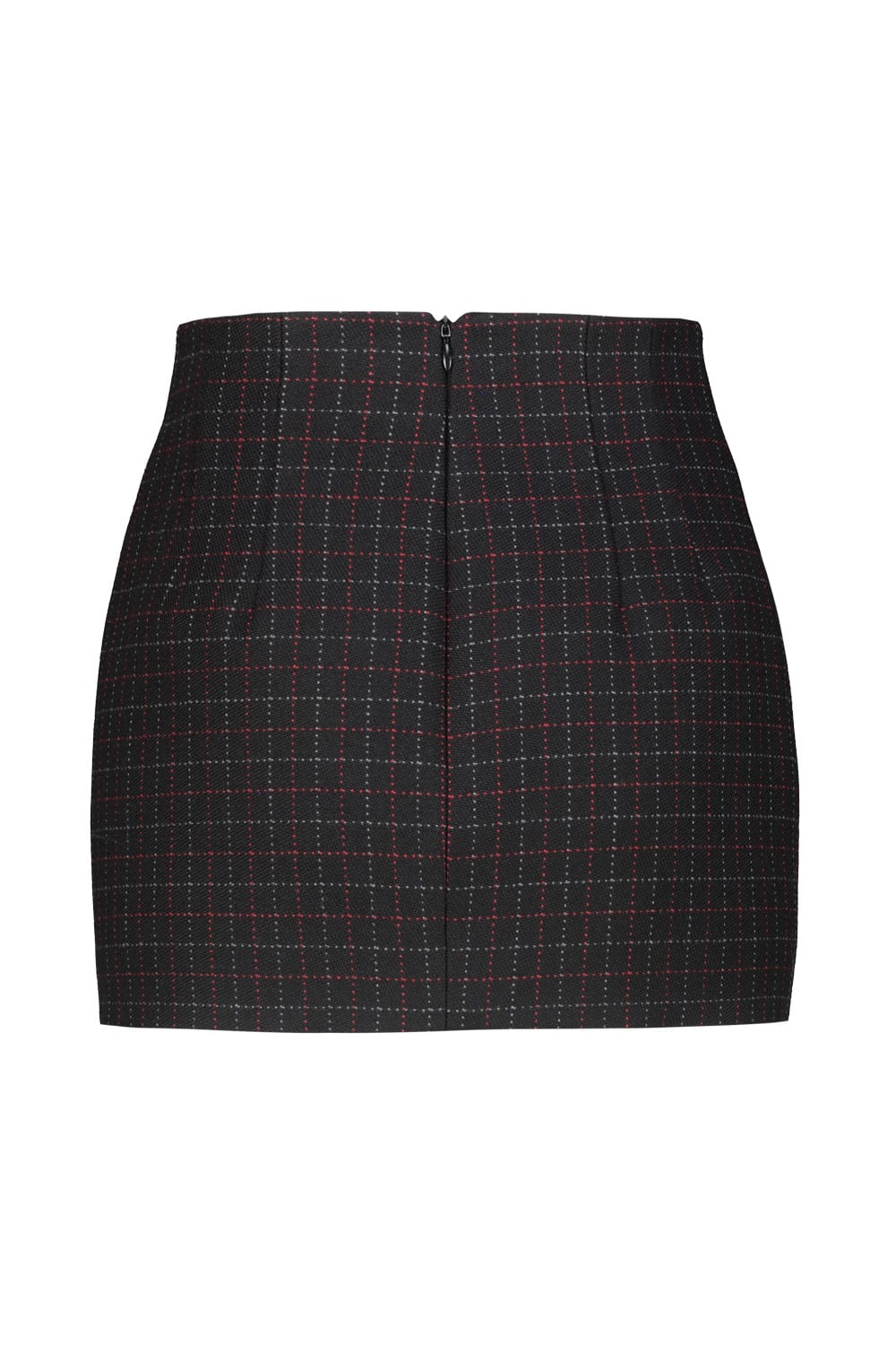 Wardrobe.nyc Wardrobe. Nyc Checked Wool Miniskirt In Bch Black Check