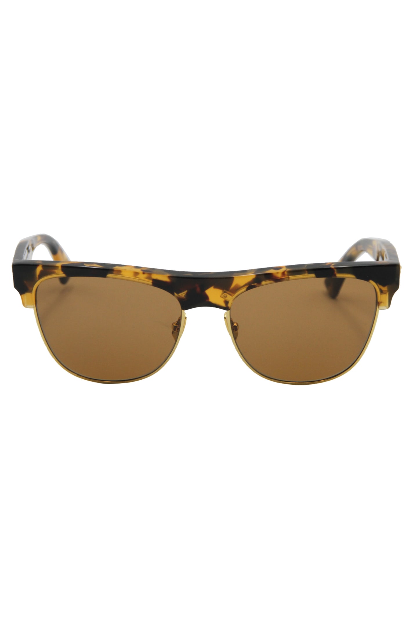Shop Bottega Veneta Squared Sunglasses In Multicolor