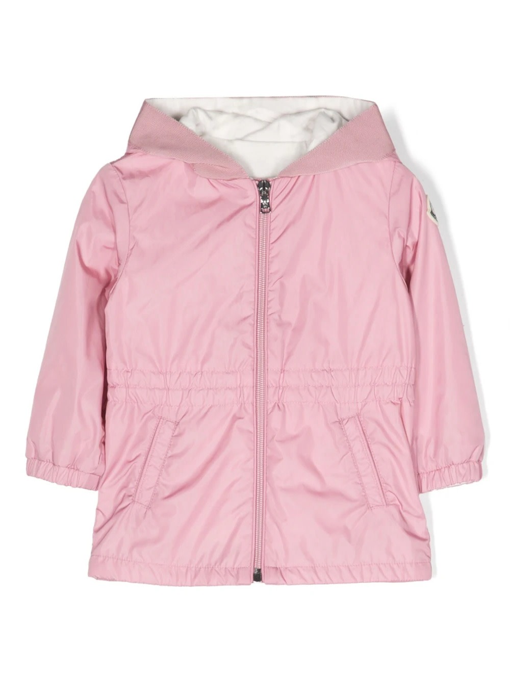 Shop Moncler Pink Messein Hooded Jacket