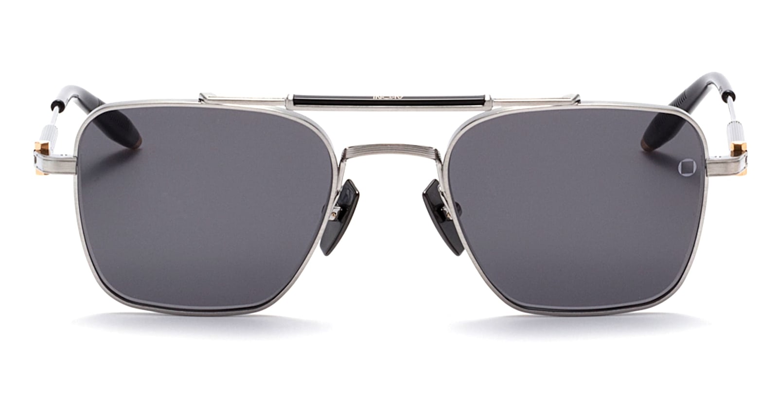 Akoni Europa Square-frame Sunglasses In Metallic