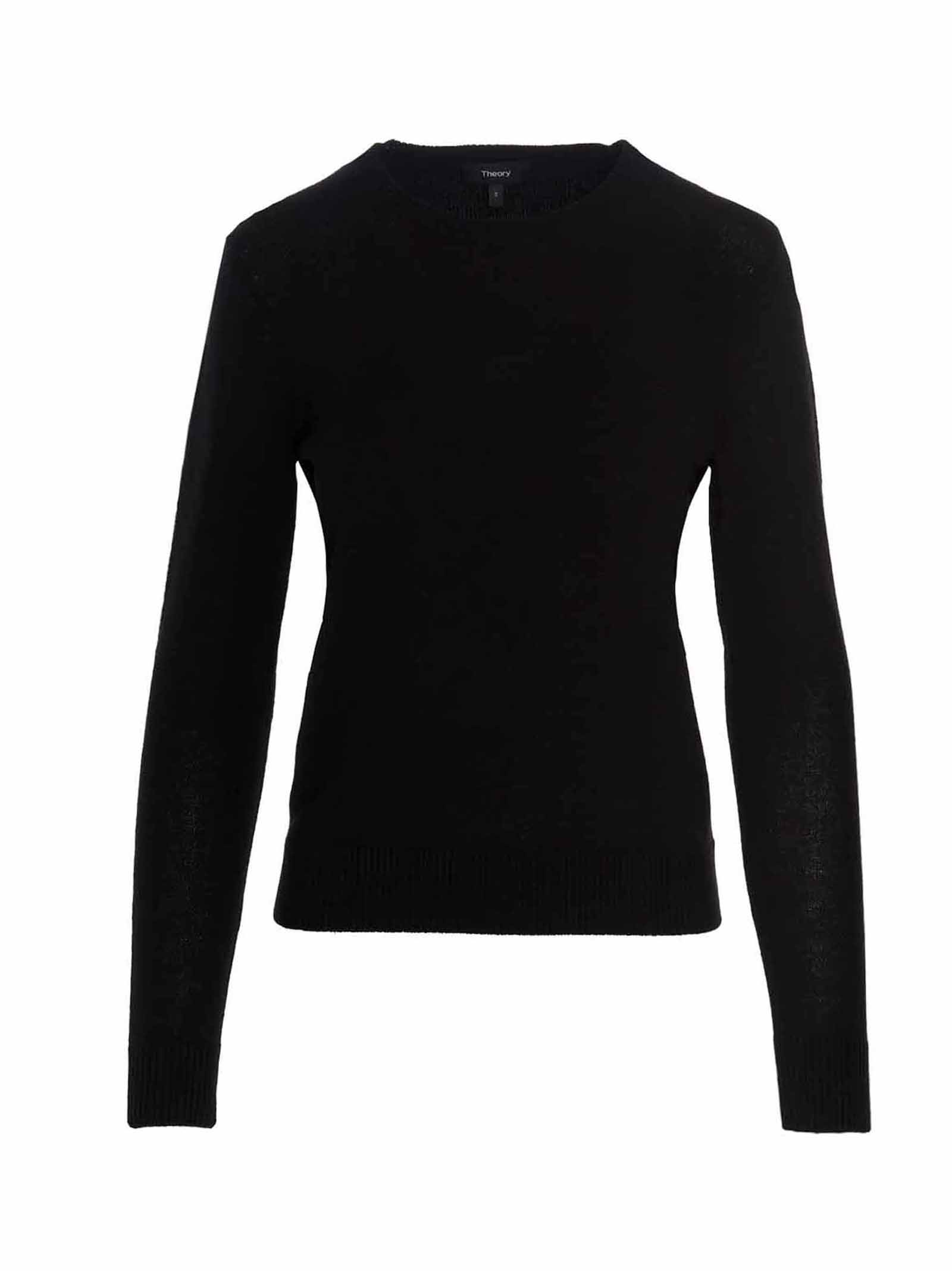 Shop Theory Cashmere Sweater In Black