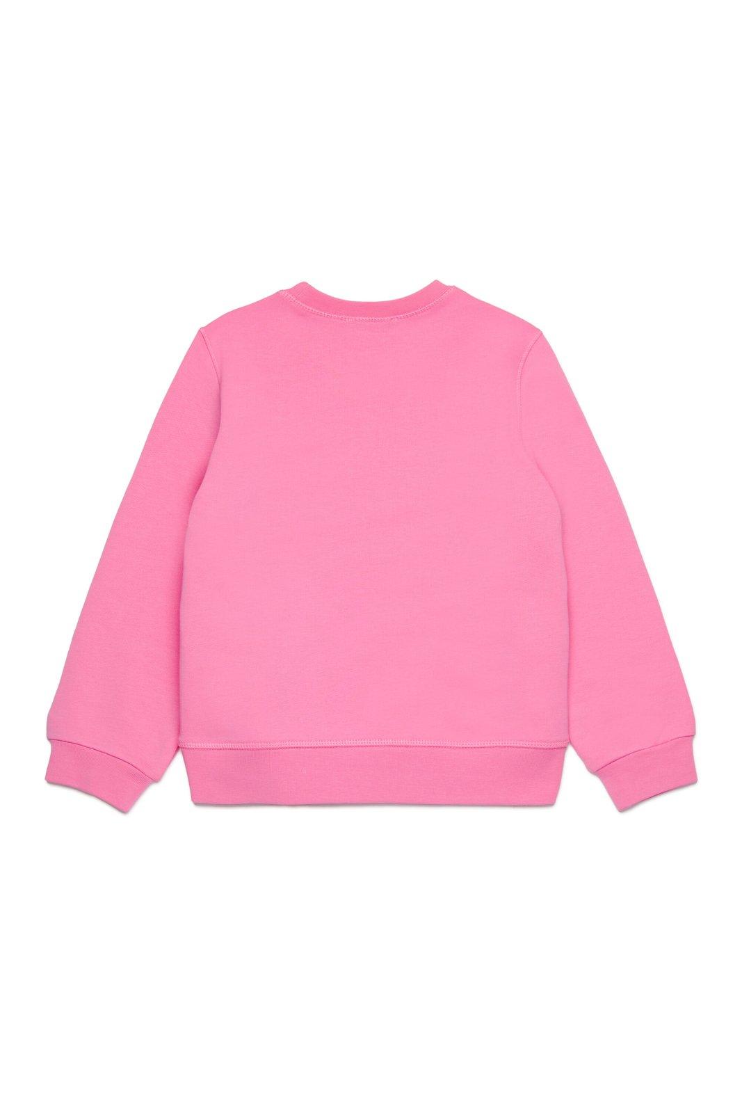 Shop Dsquared2 Logo-printed Crewneck Sweatshirt In Pink