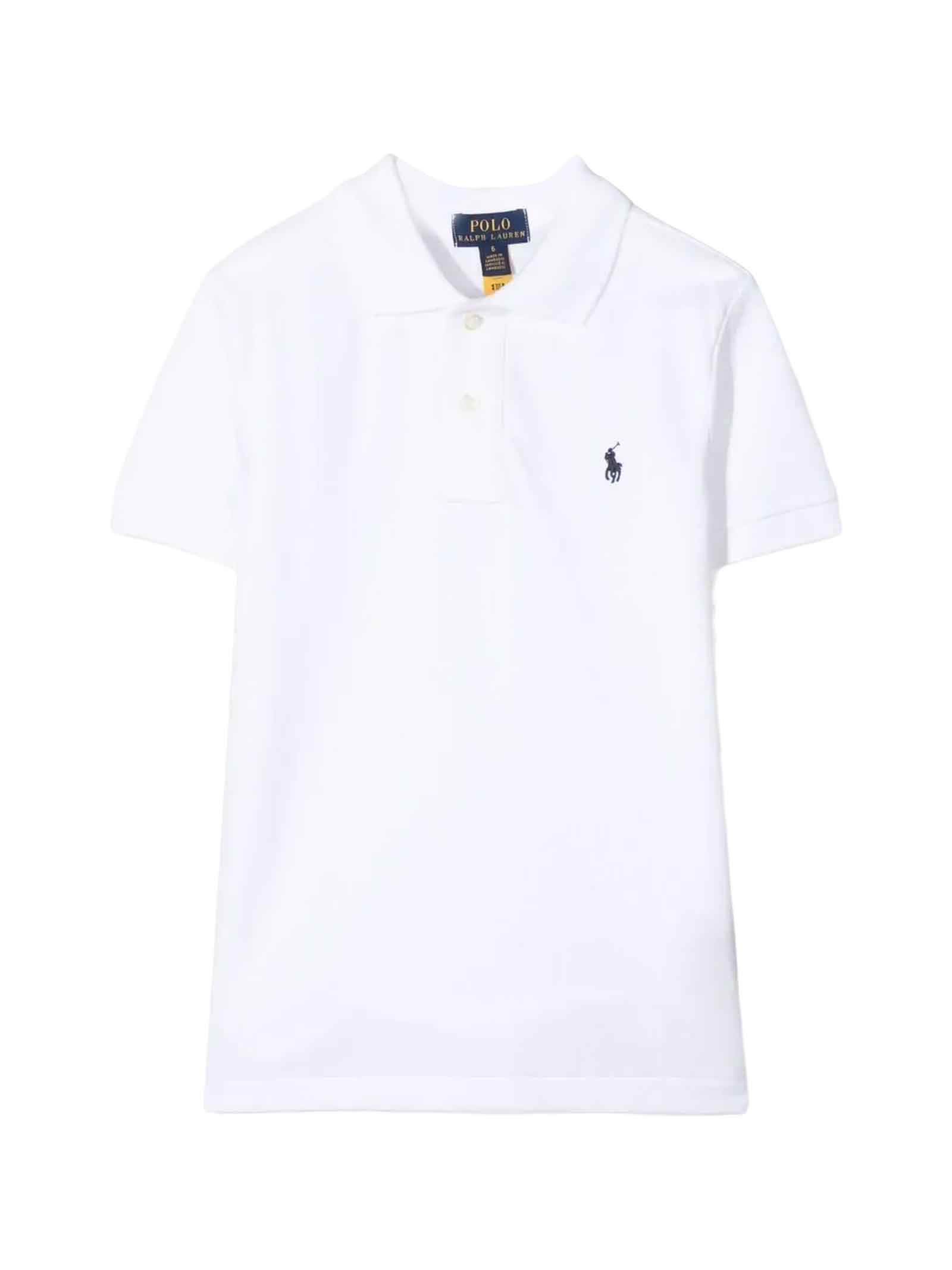 Ralph Lauren Kids' White Polo Shirt Boy