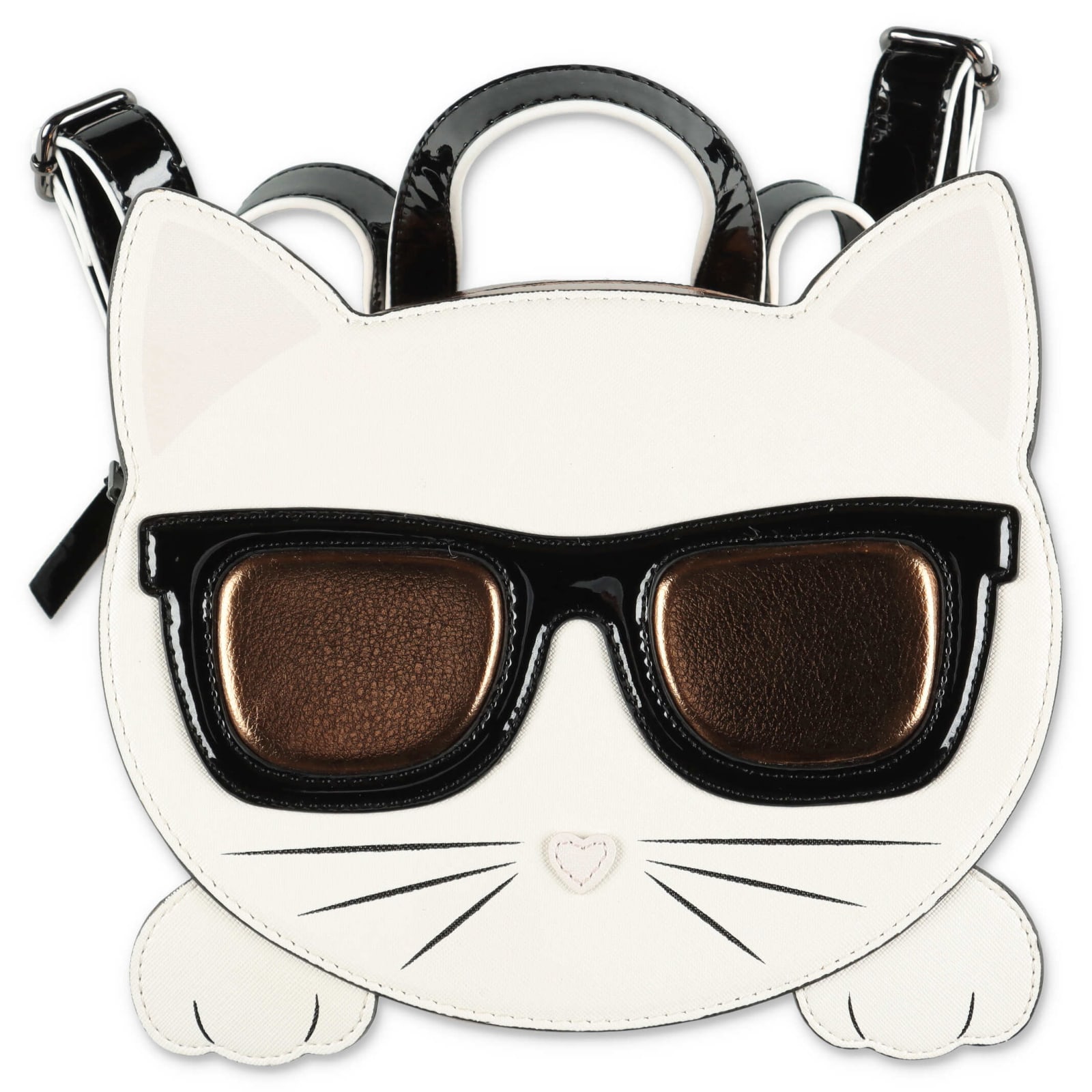 Karl Lagerfeld Zainetto Bronzo Choupette In Similpelle