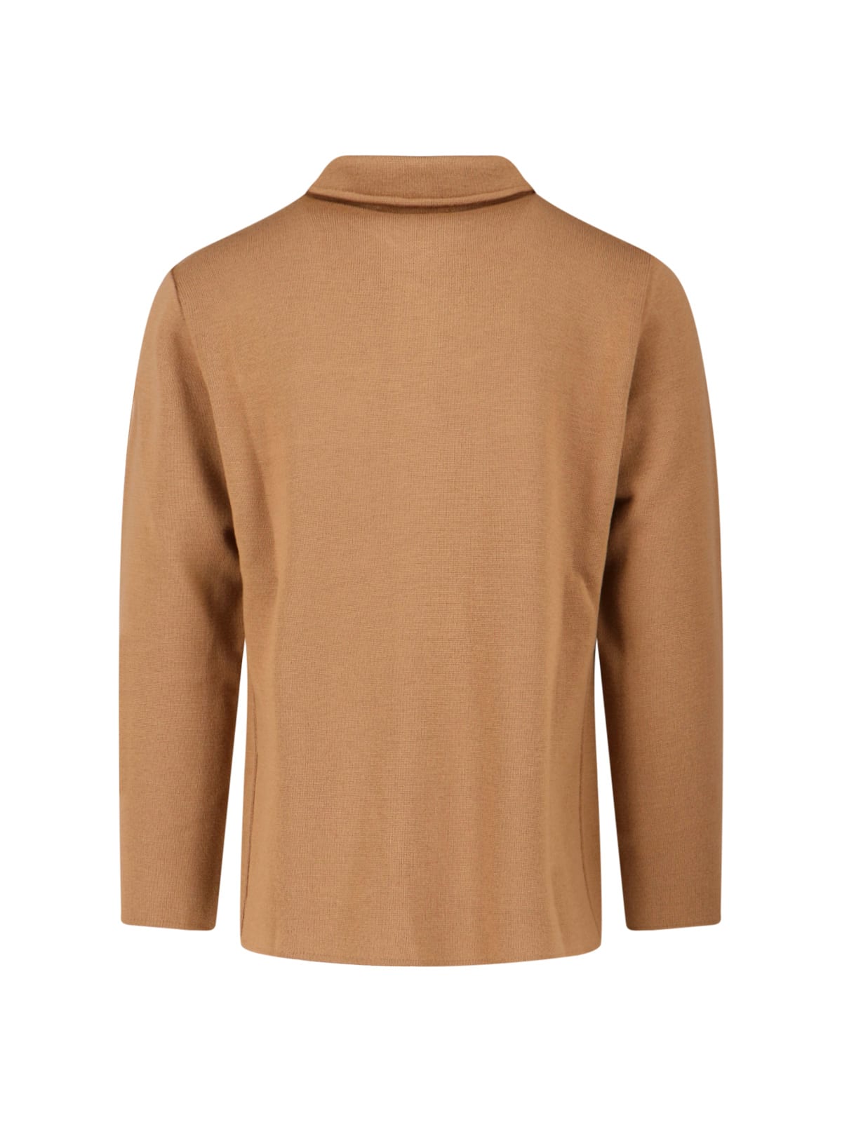 Lardini Relaxed Fit Jacket Front Pockets In Brown