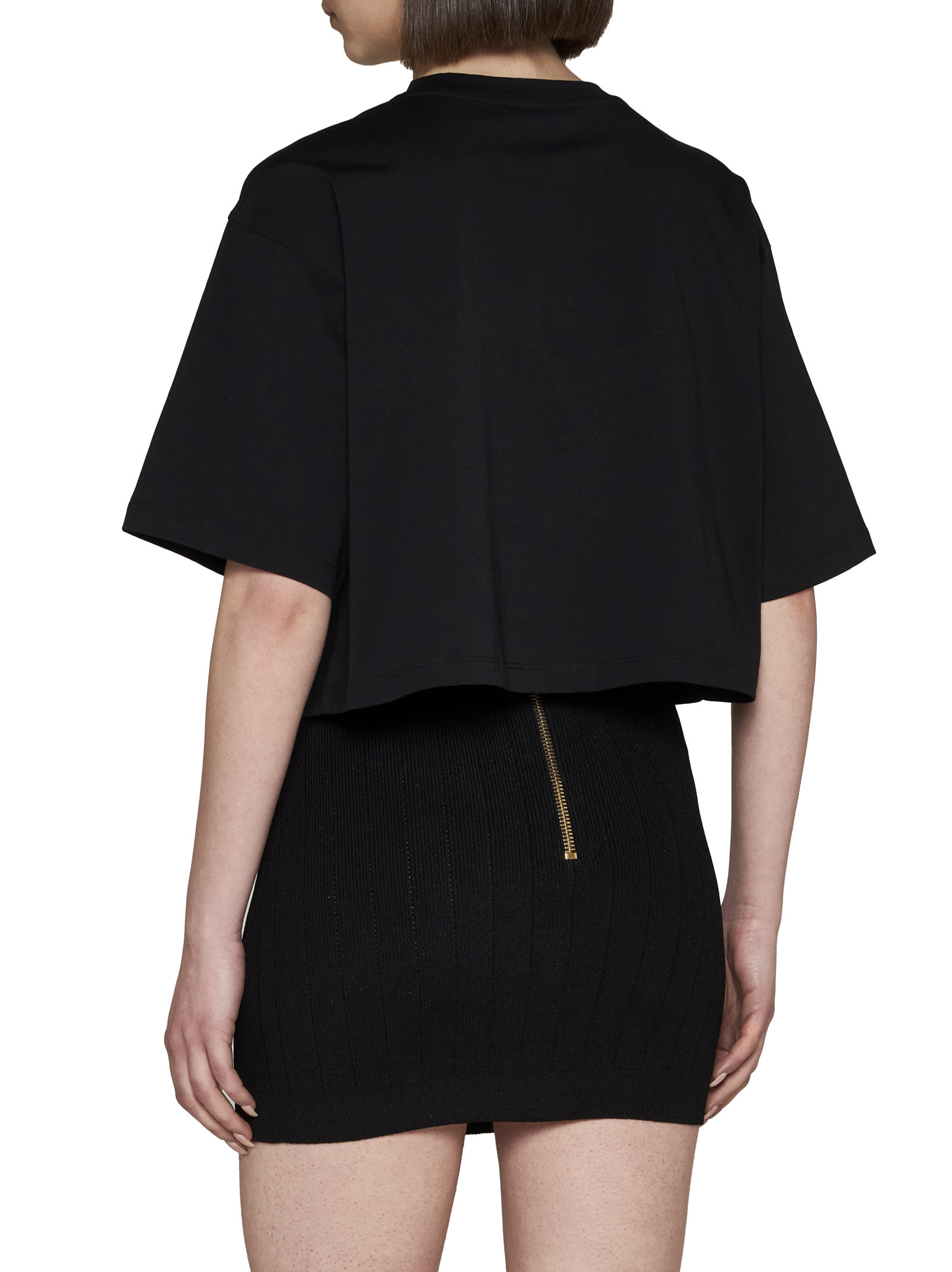 BALMAIN COTTON CREW-NECK T-SHIRT