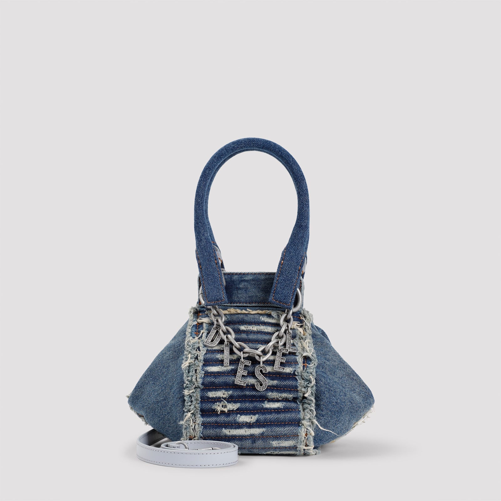 Shop Diesel D-vina Xs Bag In Denim