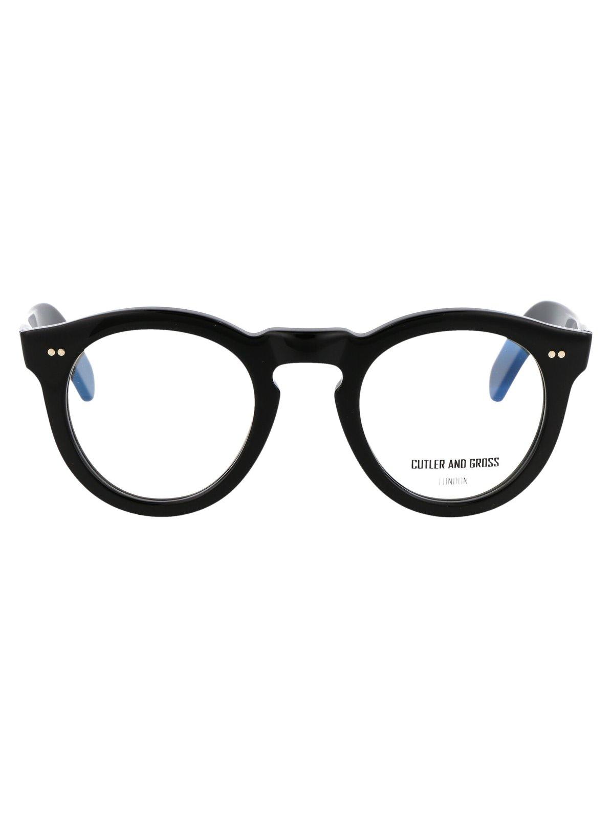 Shop Cutler And Gross Round Frame Glasses In B