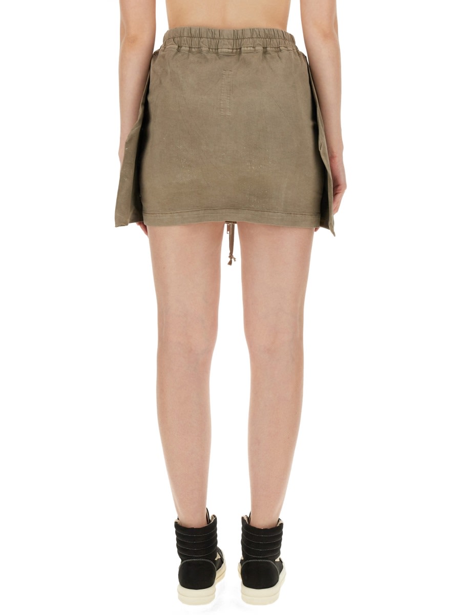 Shop Drkshdw Mini Lido Skirt In Denim