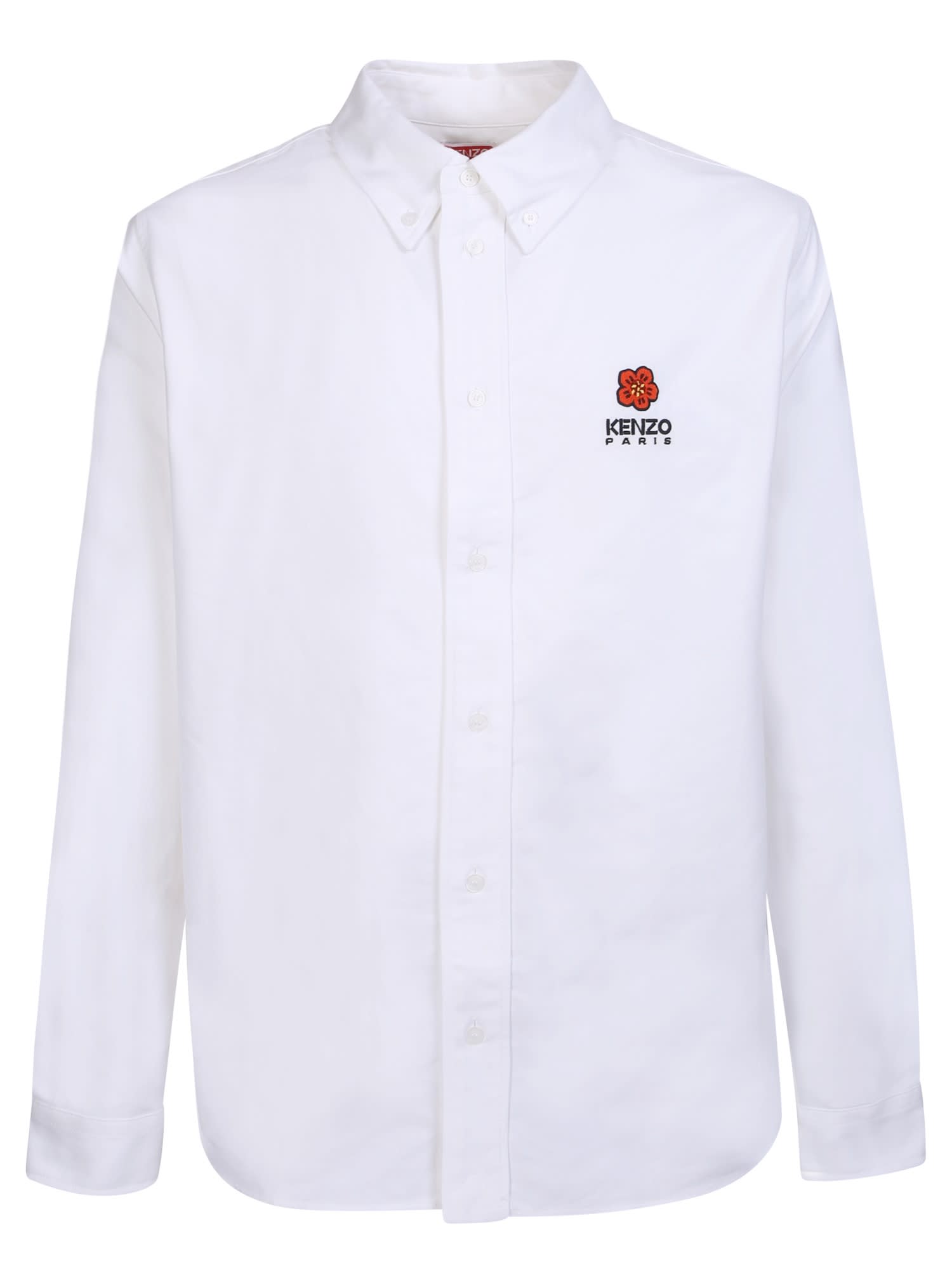 Shop Kenzo Casual Boke Flower White Shirt