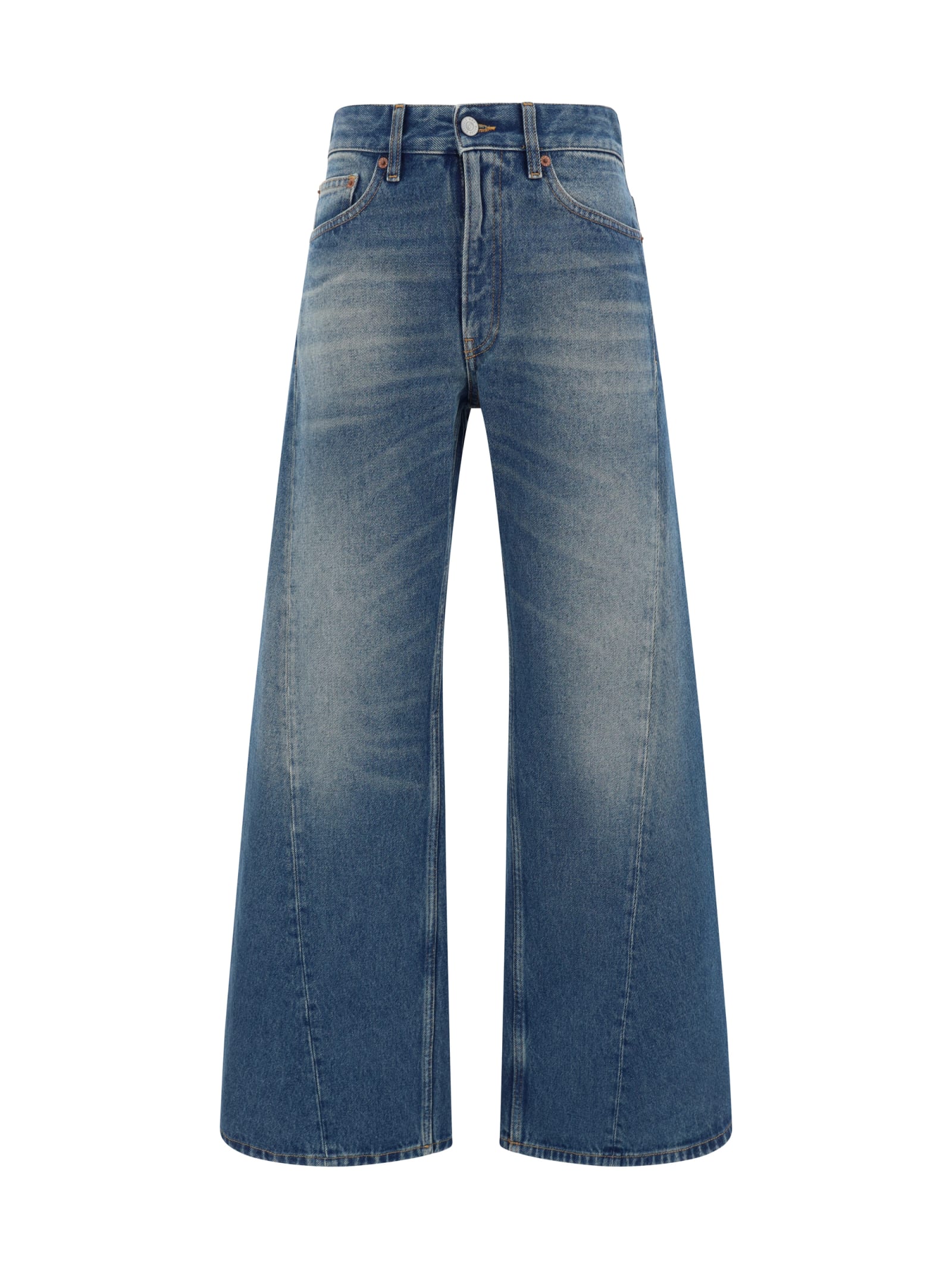 Shop Mm6 Maison Margiela Jeans In Blue