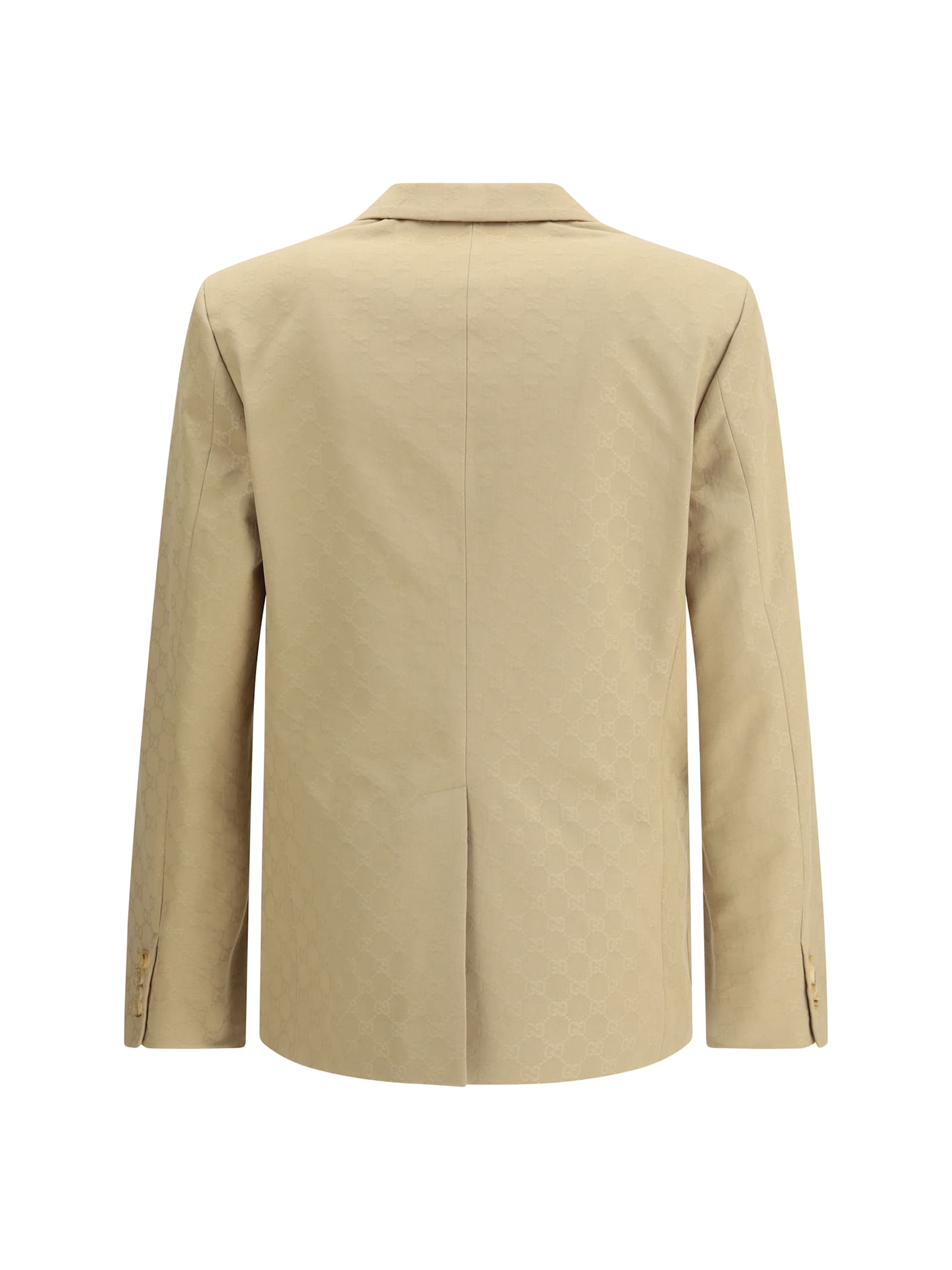 Gucci Gg Supreme-pattern Blazer In Neutral