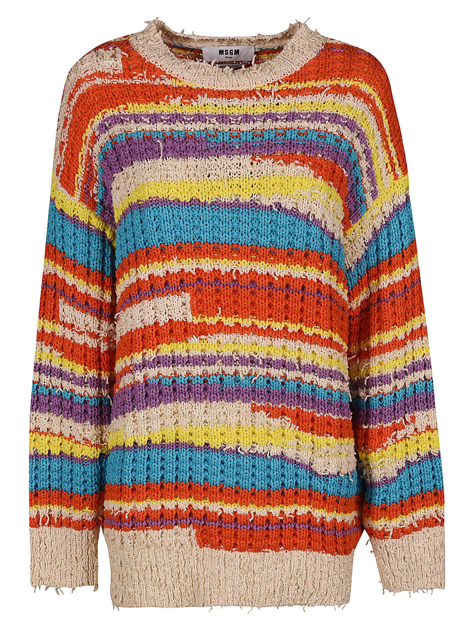 MSGM Round Neck Knit Sweater