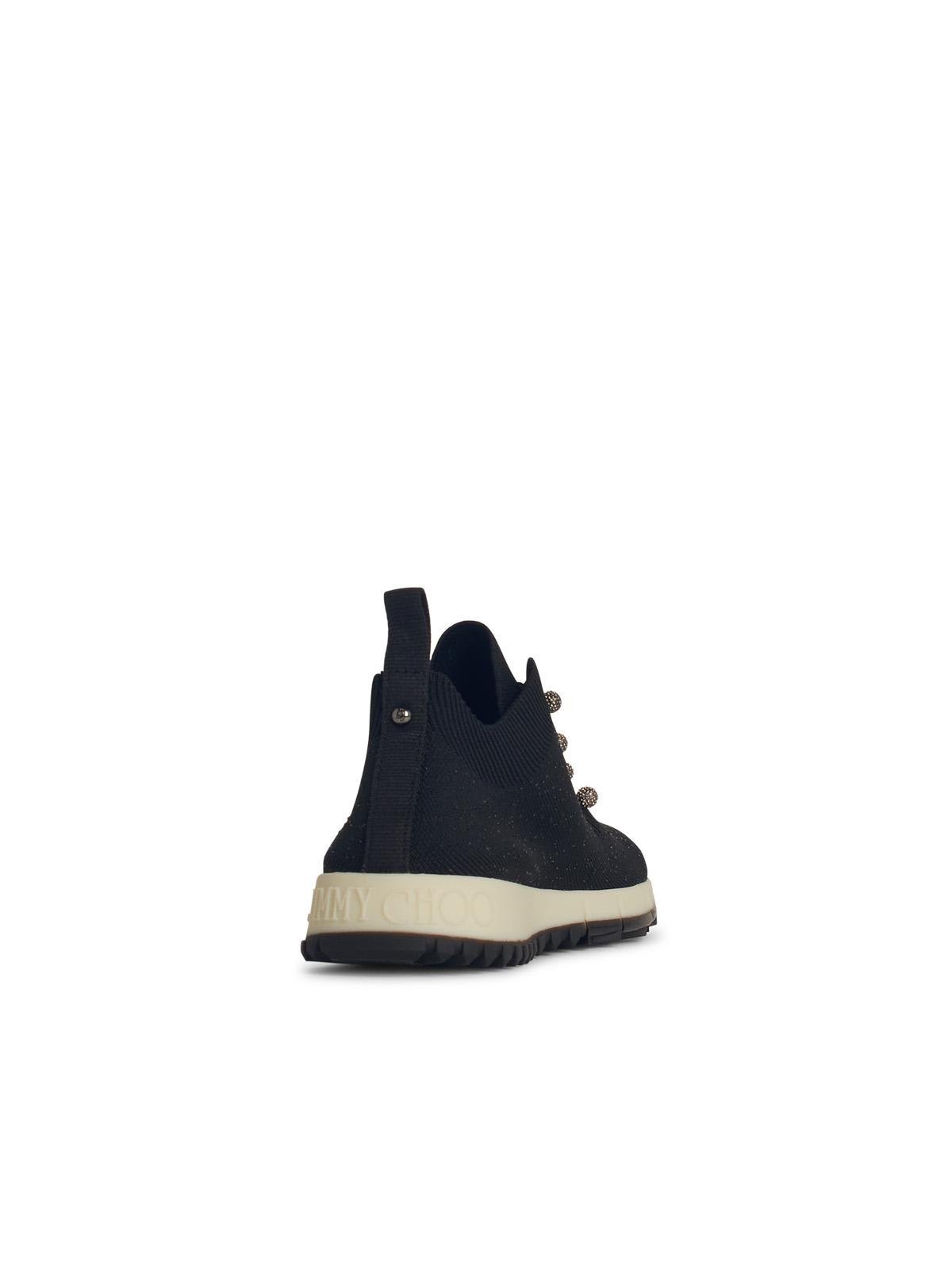 Jimmy Choo 'knitted Sneakers With Sequins - In Black
