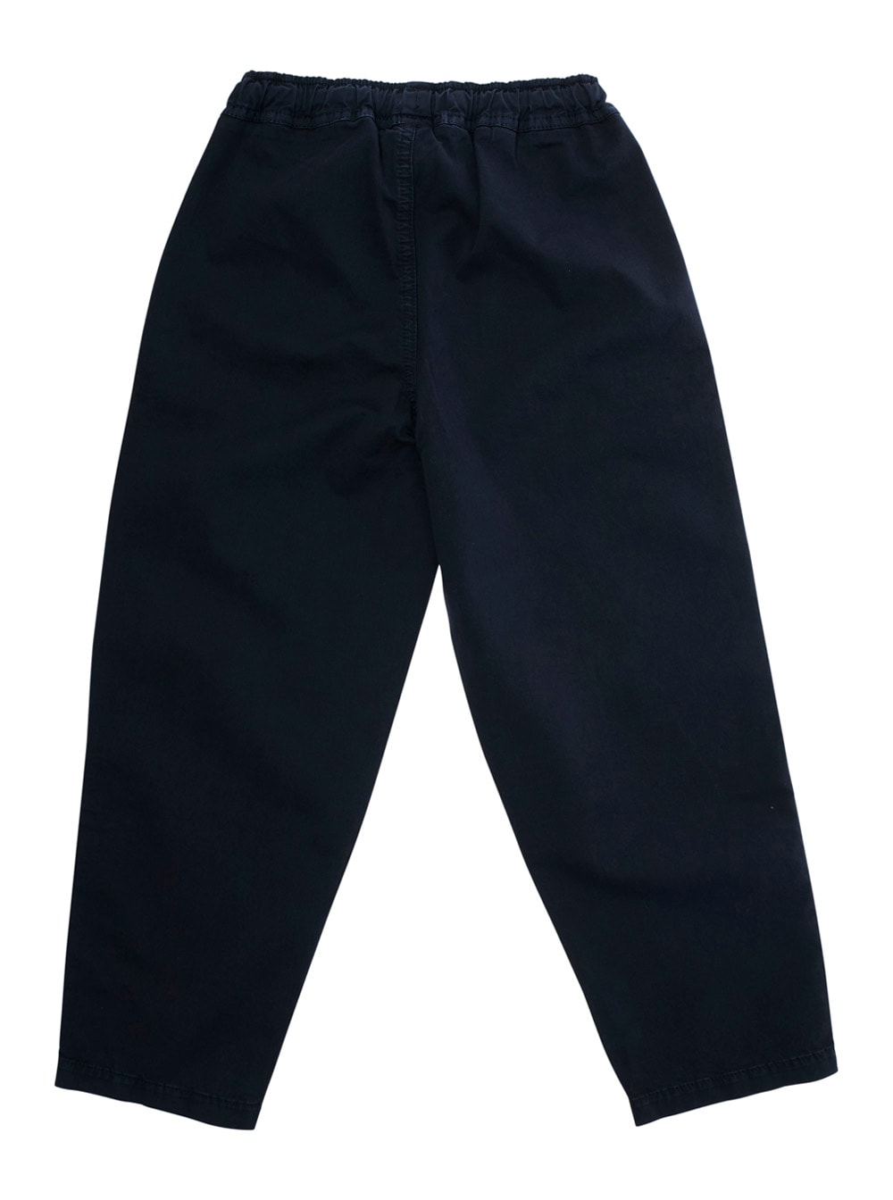 IL GUFO BLUE PANTS WITH ELASTIC WAIST AND LOGO PATCH ON THE FRONT IN COTTON STRETCH BOY