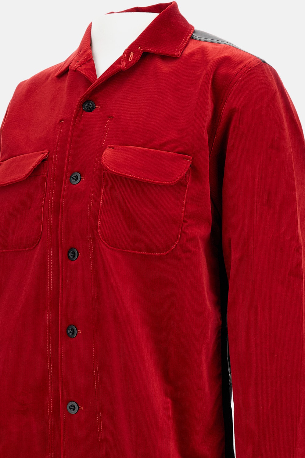 Junya Watanabe Button-down Long-sleeved Shirt In Red