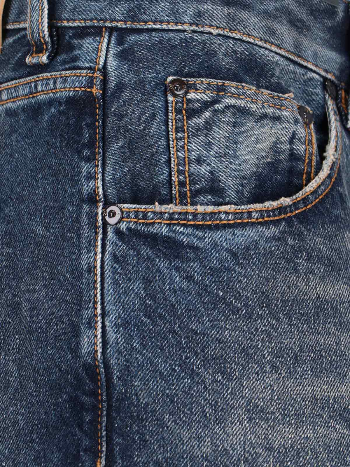 Pt Torino Straight Trousers With Belt Loops And Pockets In Blue