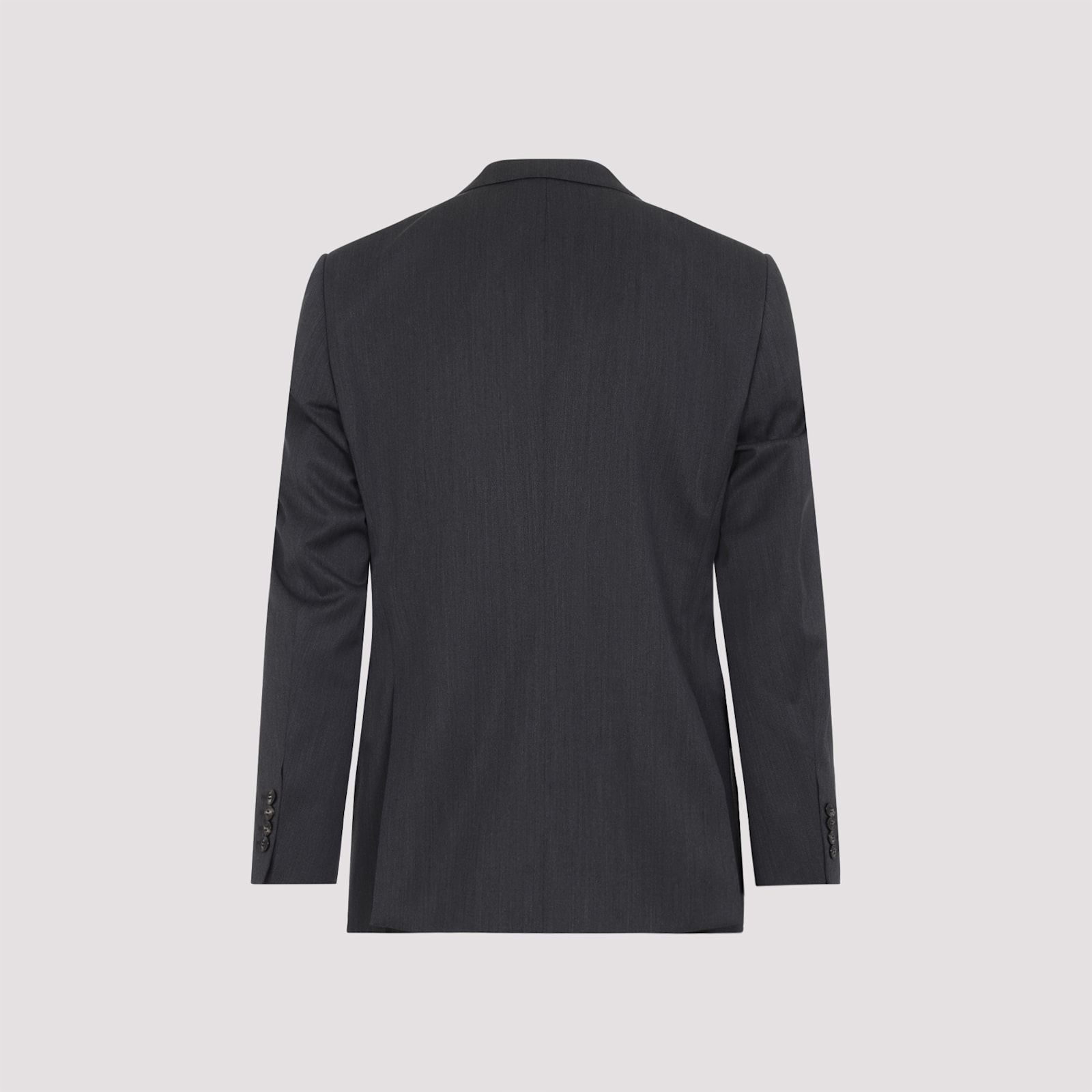 Giorgio Armani Single-breasted Wool Suit In Black