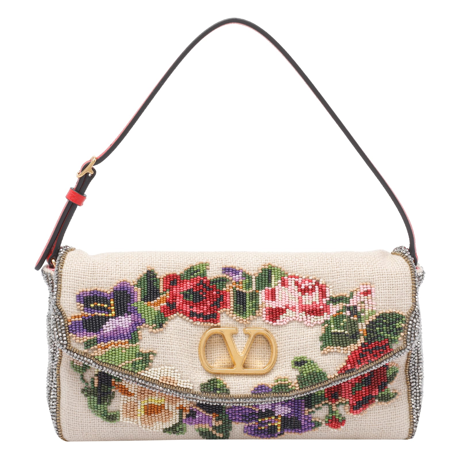 Small Vain Soft Shoulder Bag Embroidered