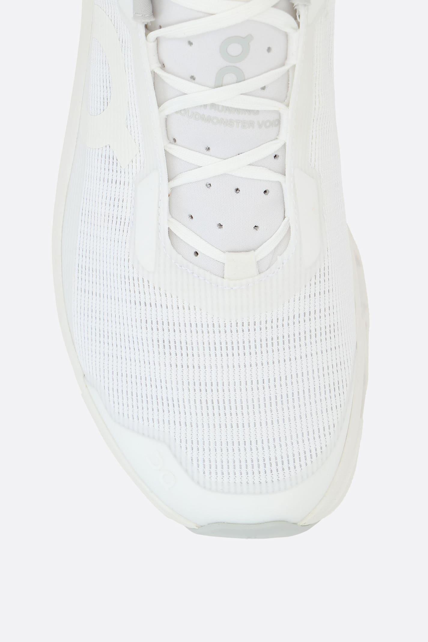 On Cloudmster Void Sneakers In Mesh In White