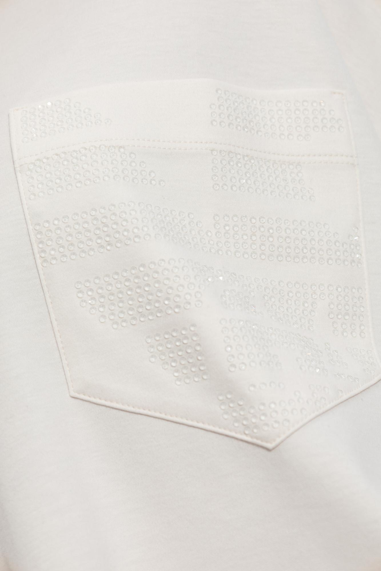 Shop Emporio Armani T-shirt From The Sustainability Collection In White