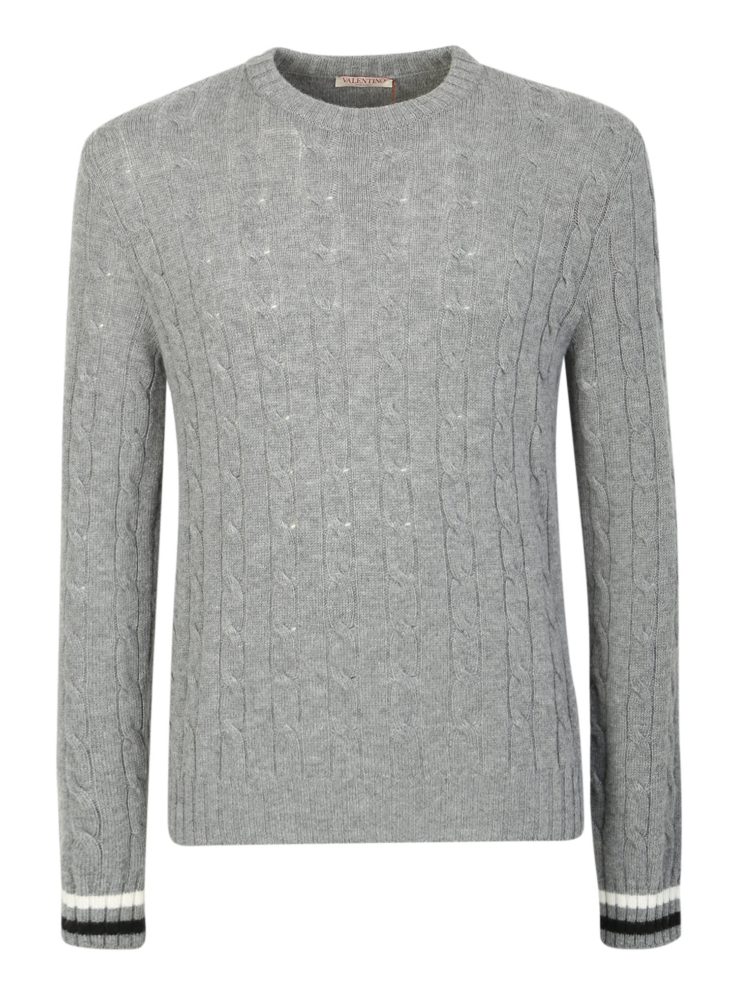 Valentino Cable Sweater Made Of Soft Virgin Wool