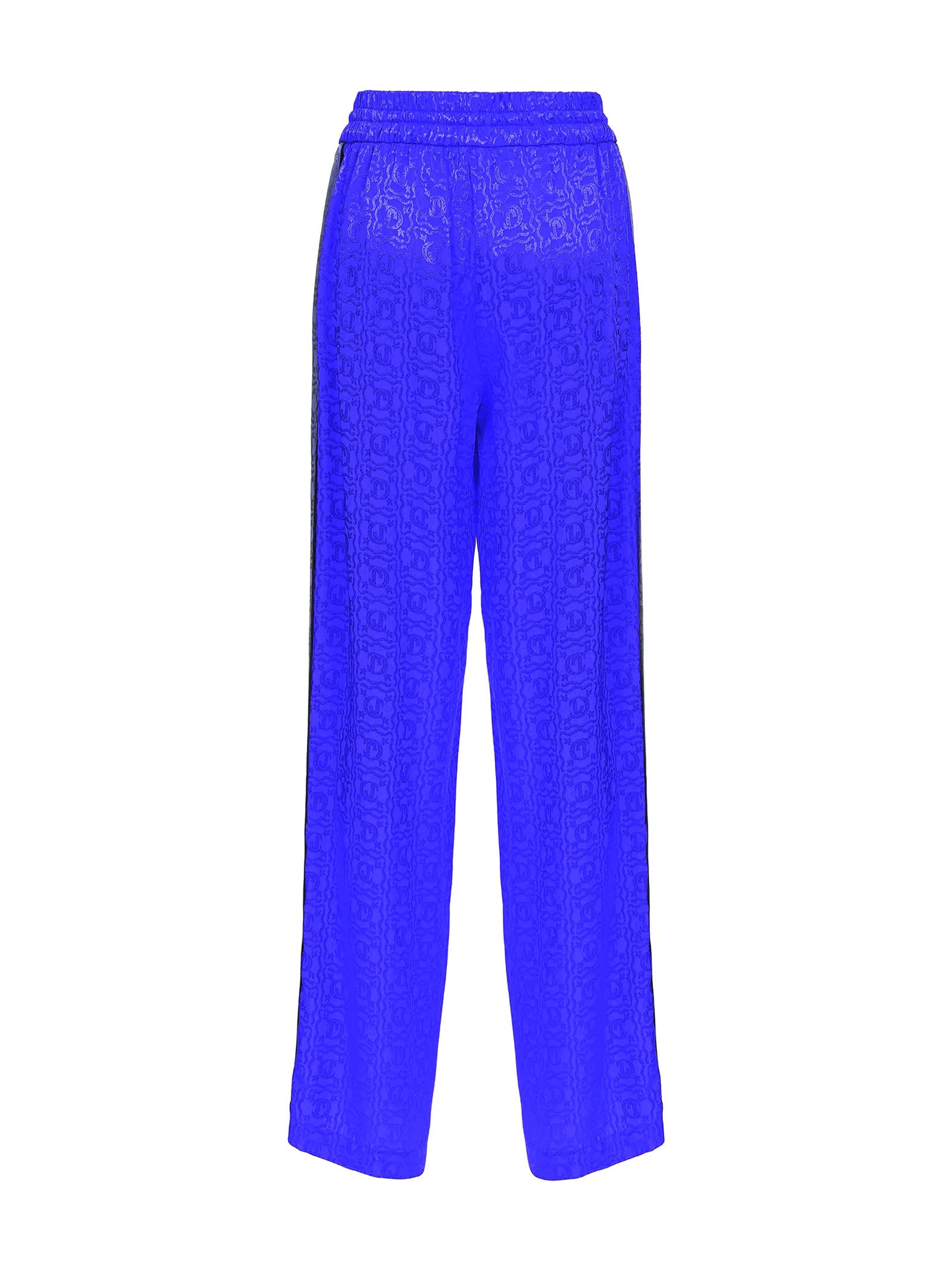 Shop Just Cavalli Blue Casual Trousers