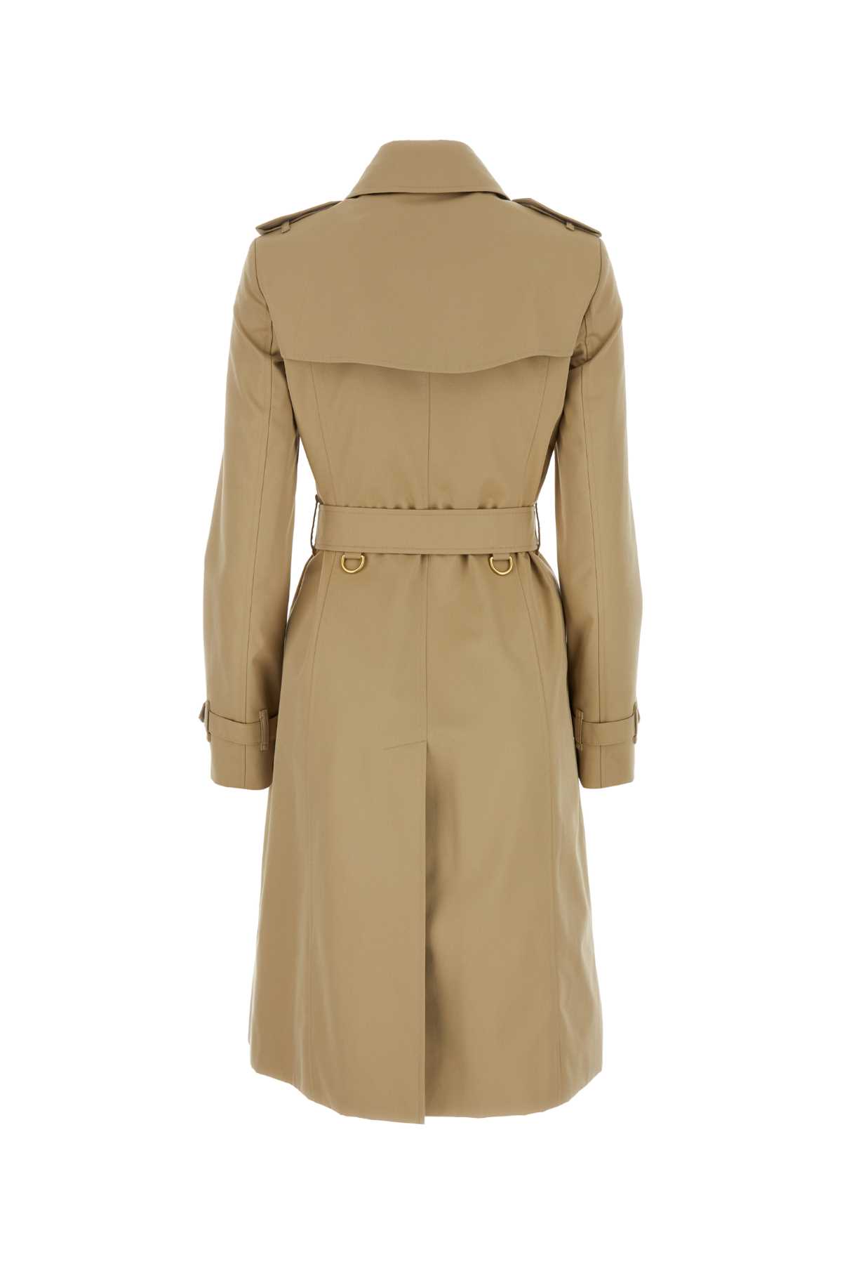 Shop Burberry Beige Gabardine Heritage Chelsea Trench Coat In Honey