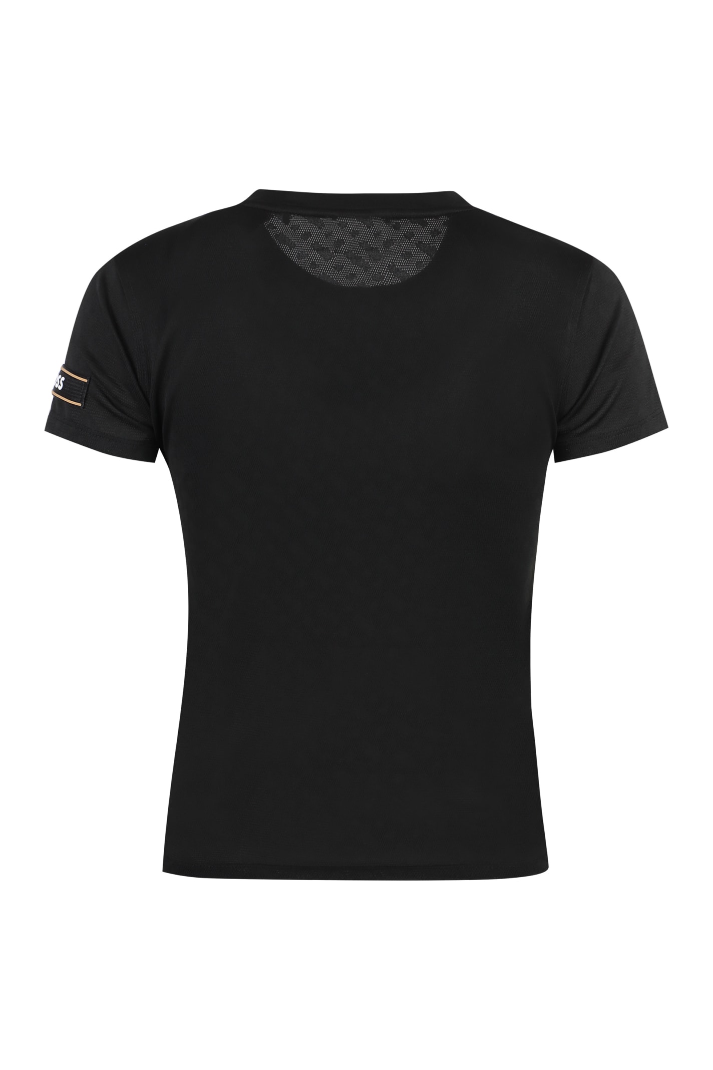 Shop Hugo Boss Boss X Alica Schmidt - Techno Fabric T-shirt In Black