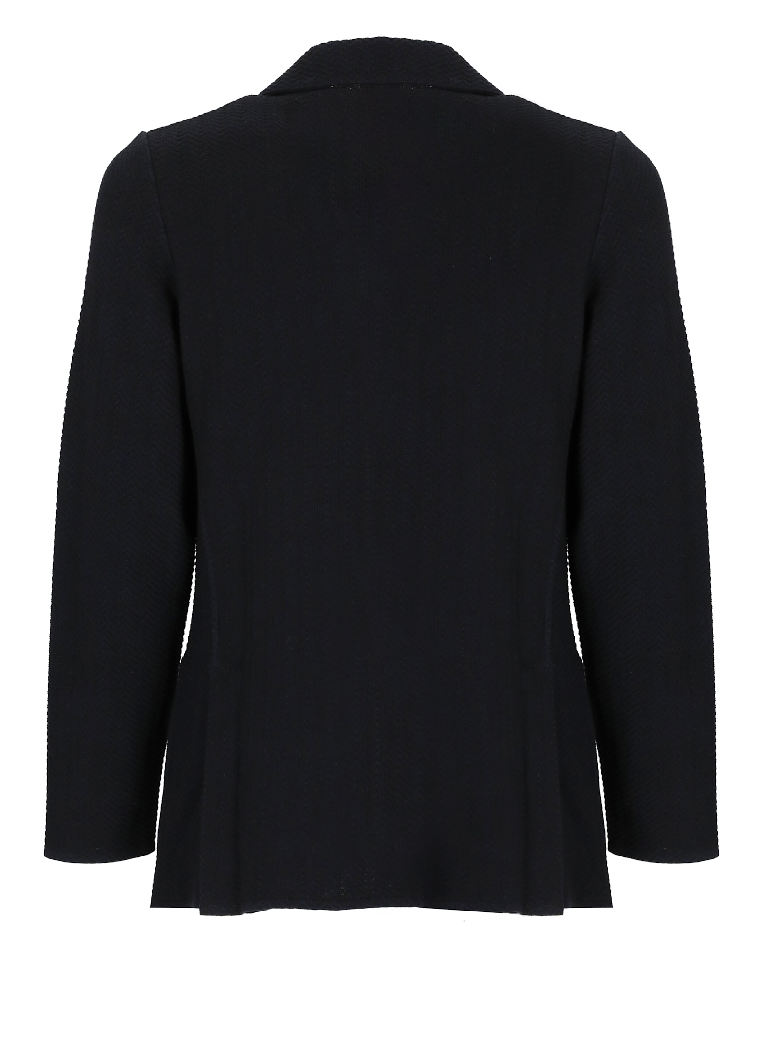 Lardini Single Breasted Jacket With Broad Peak Lapels In Black