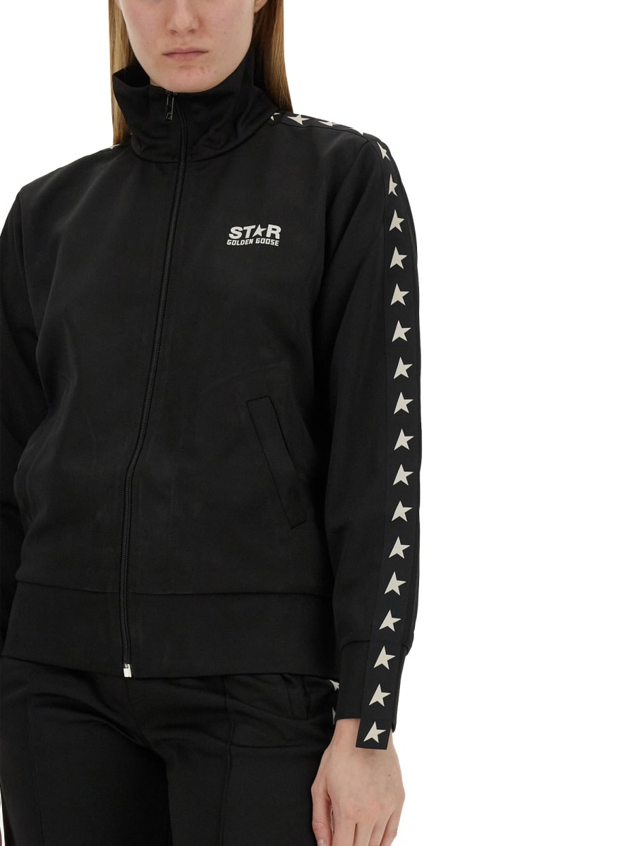 Shop Golden Goose Denise Track Jacket In Black