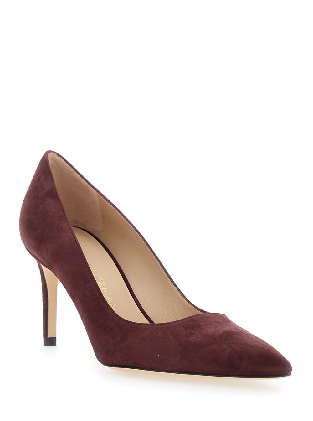 Stuart Weitzman 75mm Stuart Power 75 Pointed-toepump In Brown