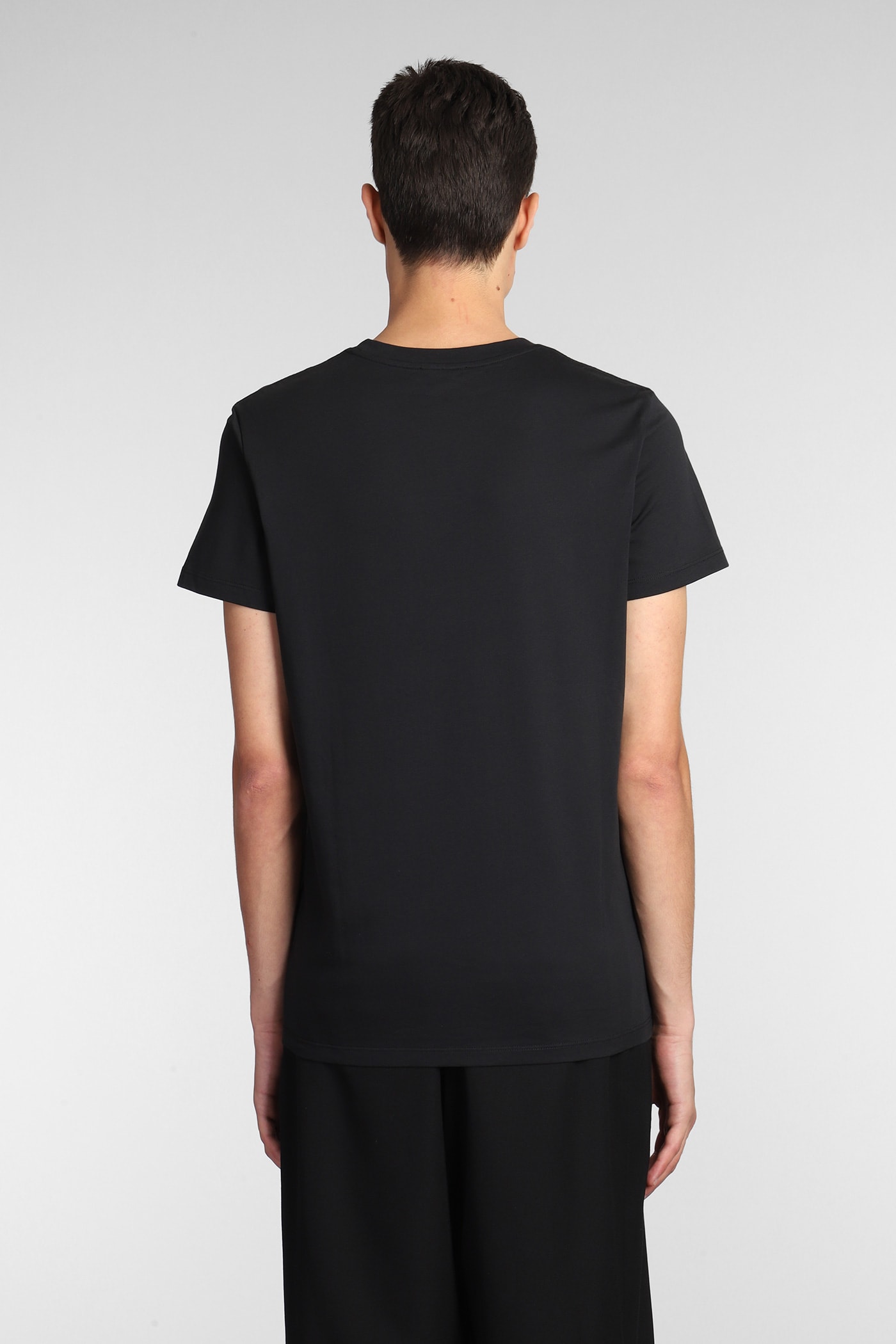 Shop Balmain T-shirt In Black Cotton