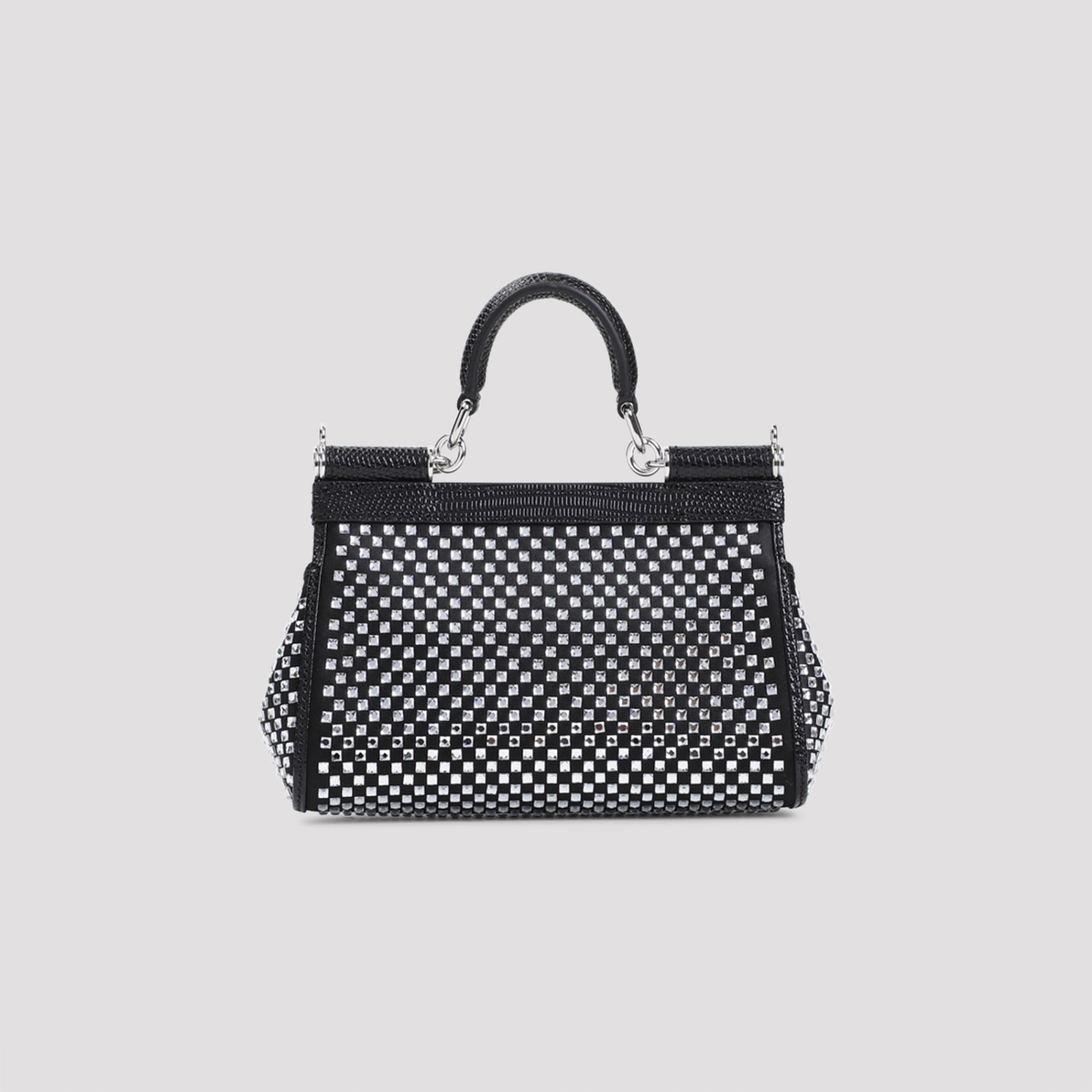 Shop Dolce & Gabbana Handbag In Nero Crystal