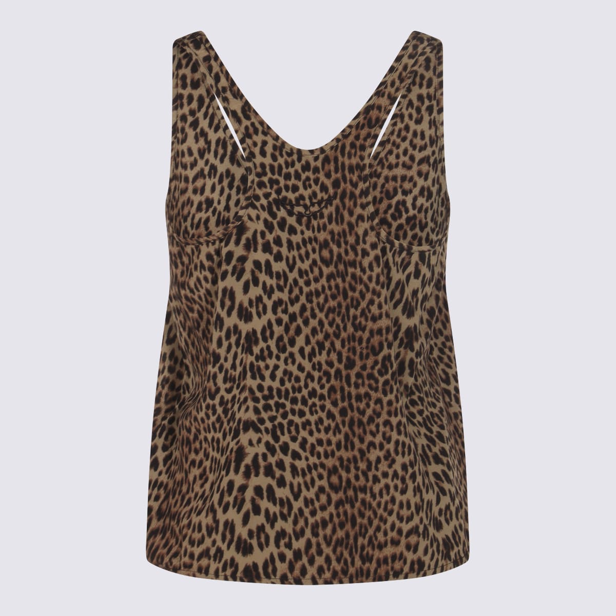 Zadig & Voltaire Tarysa Leopard Print Tank Top In Green