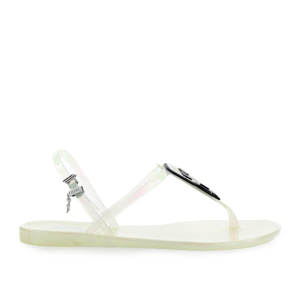 Buy Karl Lagerfeld Jelly Karl Ikonik Transparent Thong Sandal online, shop Karl Lagerfeld shoes with free shipping