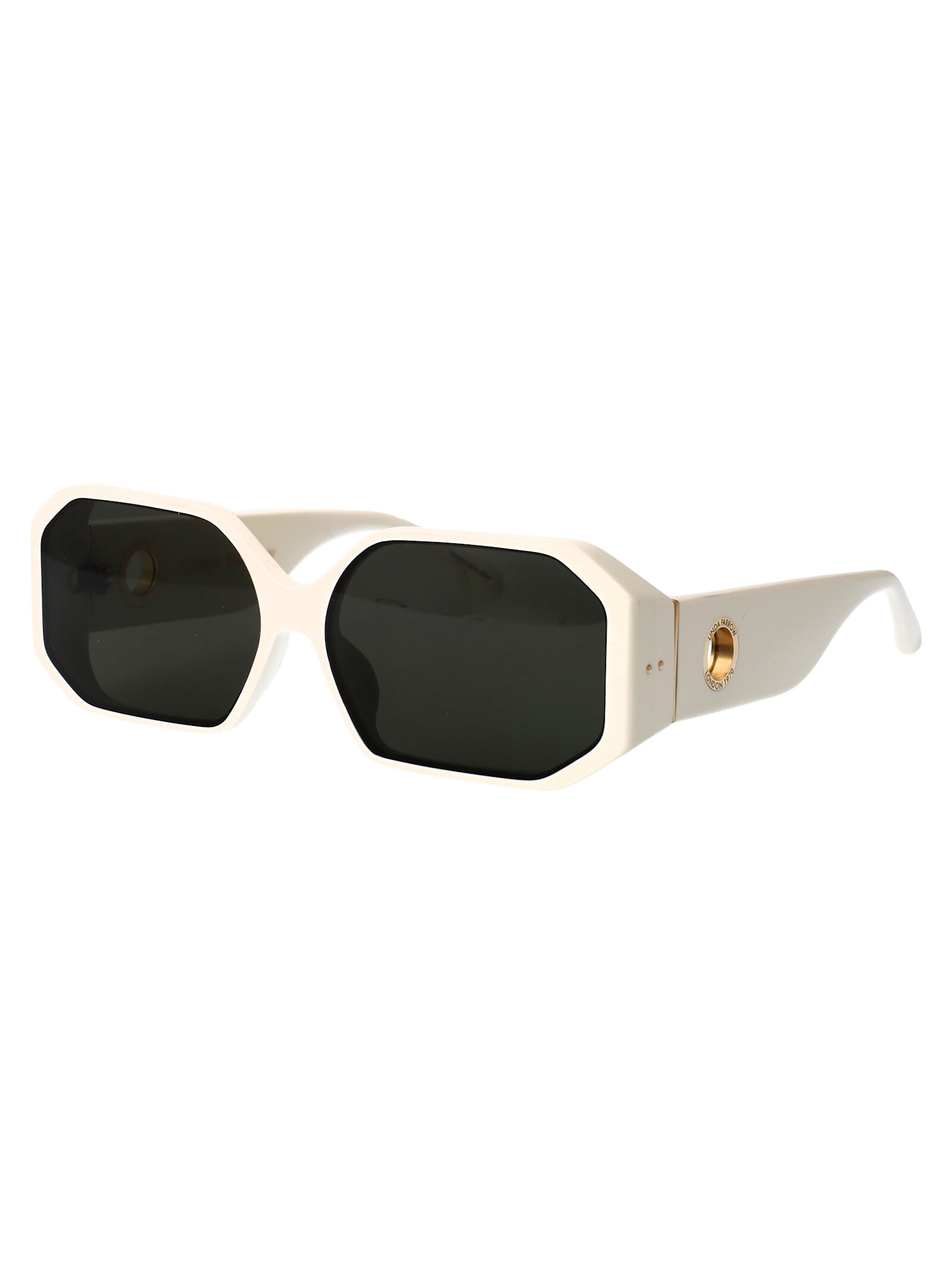 Linda Farrow Bailey Sunglasses In Gray