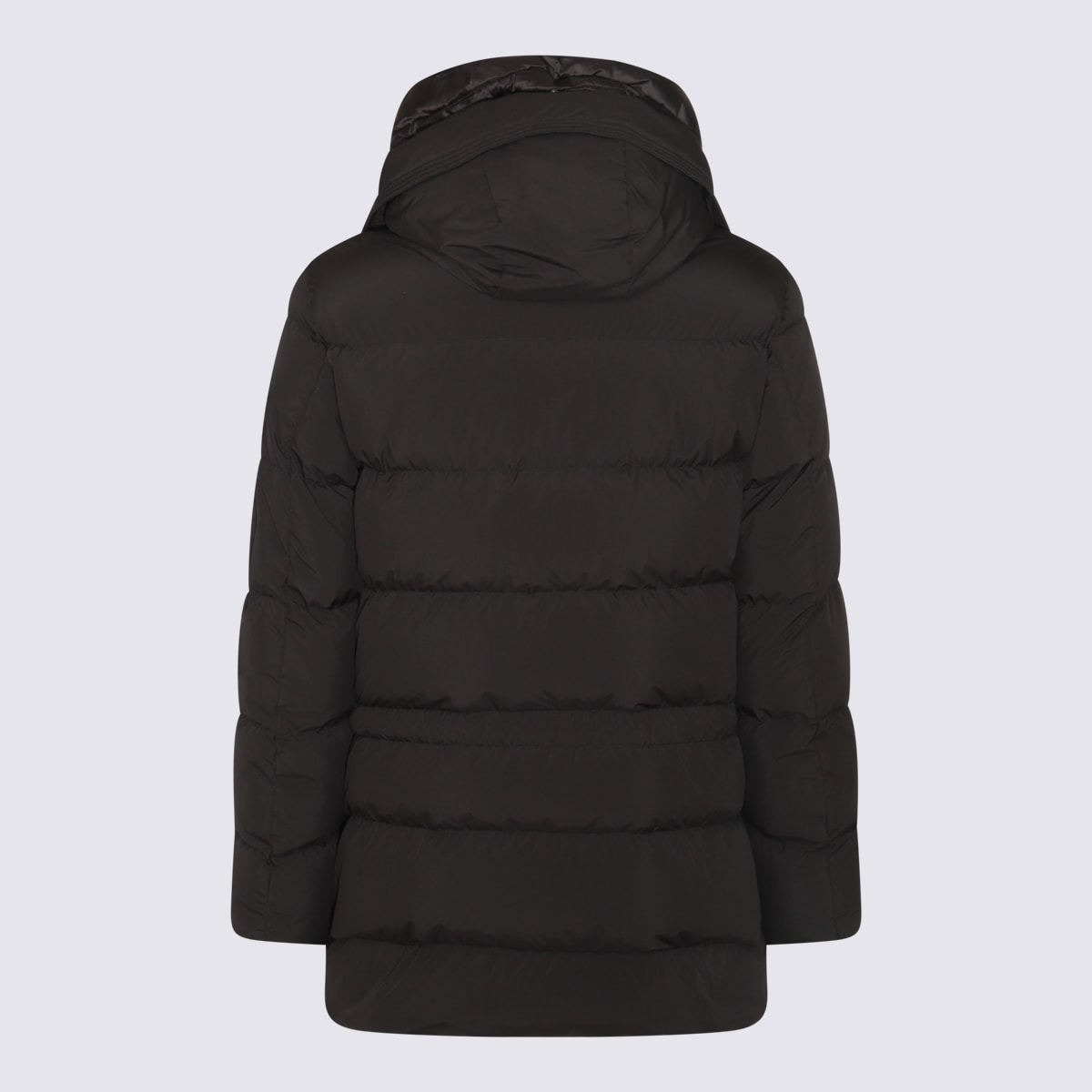 Shop Moorer Black Down Jacket